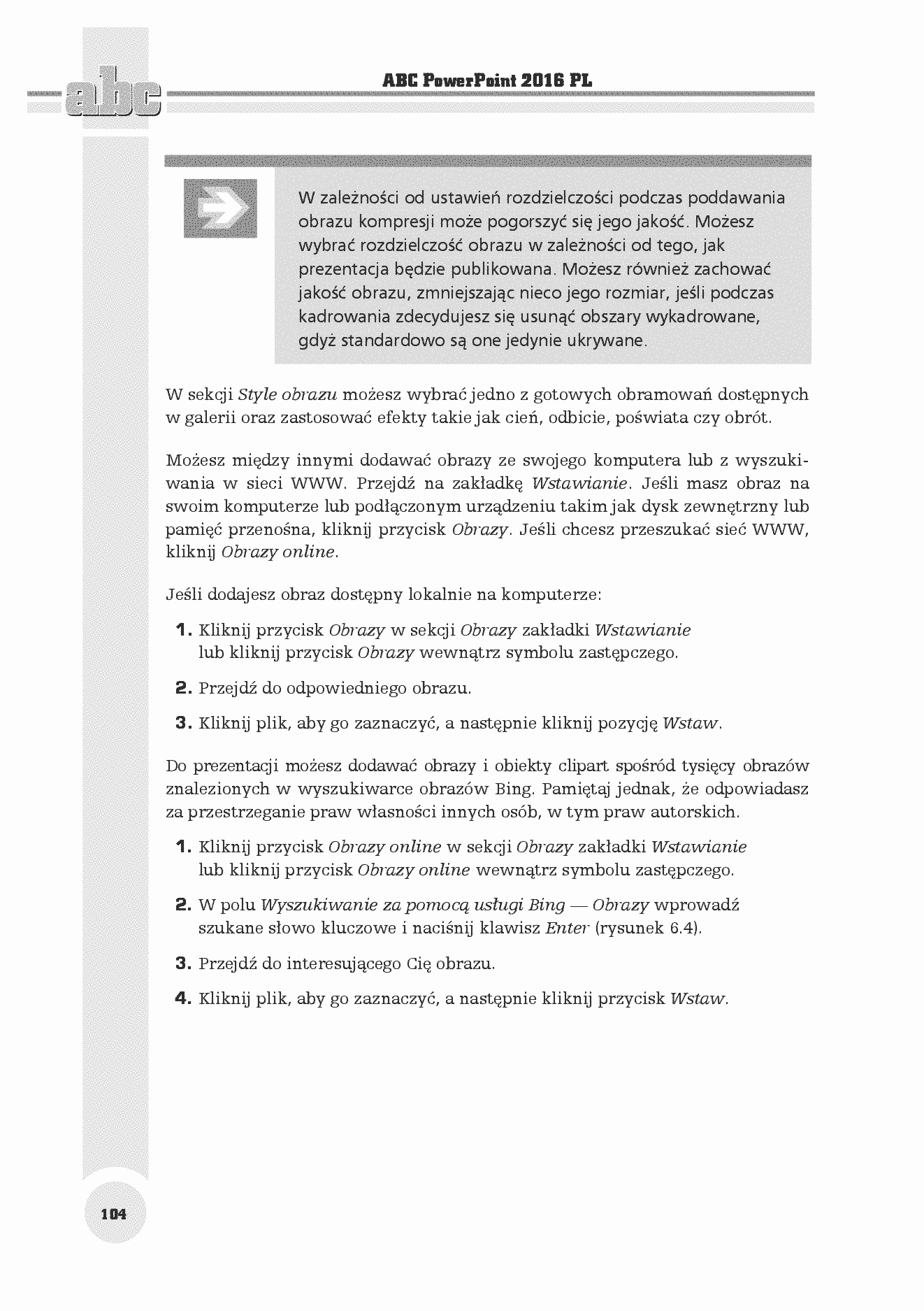 Fragment „ABC PowerPoint 2016 PL” — strona 10 z 30