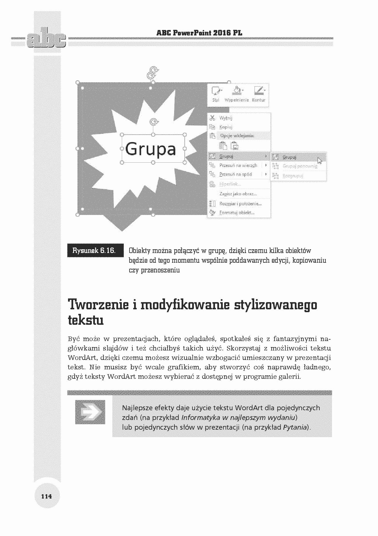 Fragment „ABC PowerPoint 2016 PL” — strona 20 z 30