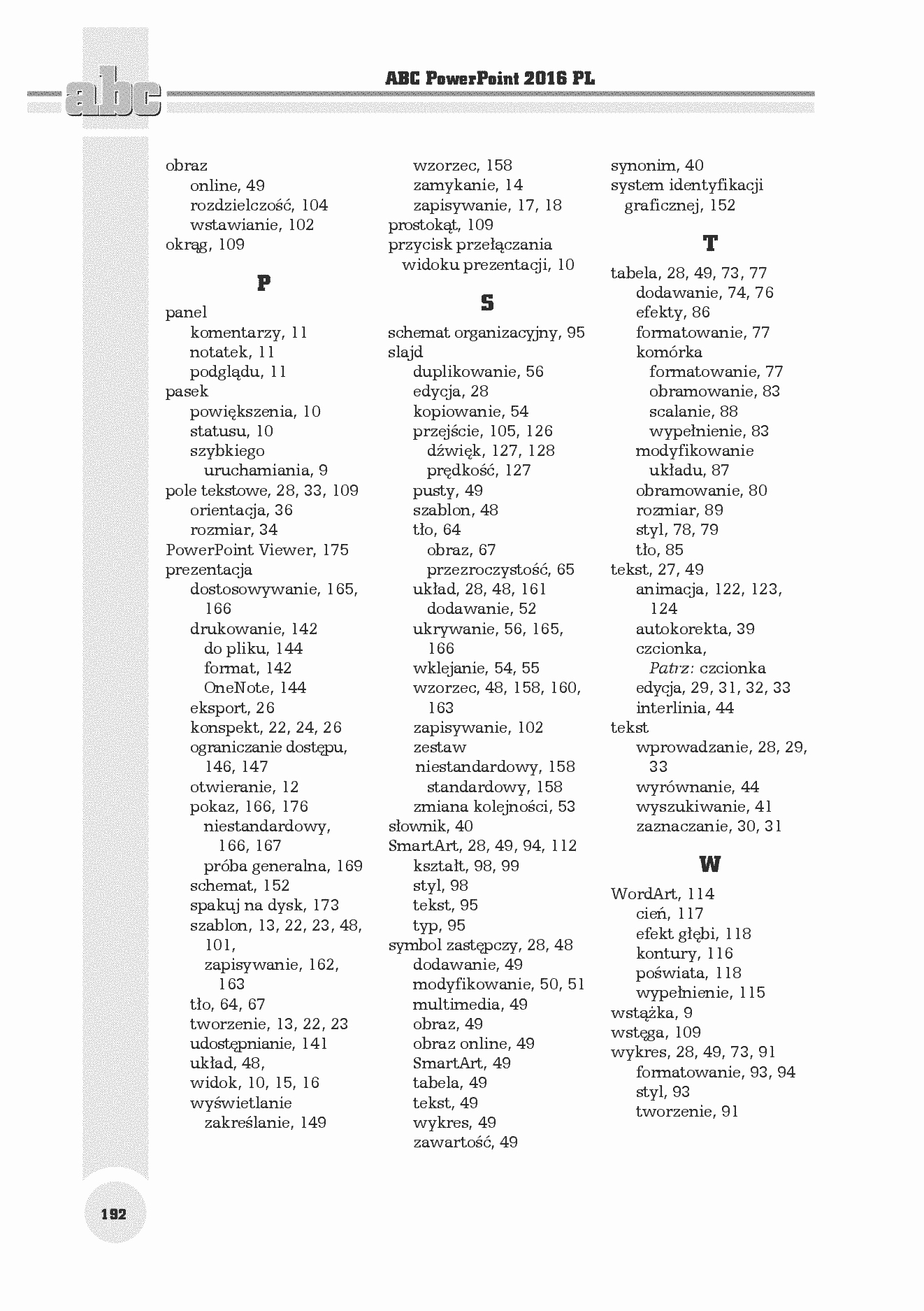 Fragment „ABC PowerPoint 2016 PL” — strona 28 z 30