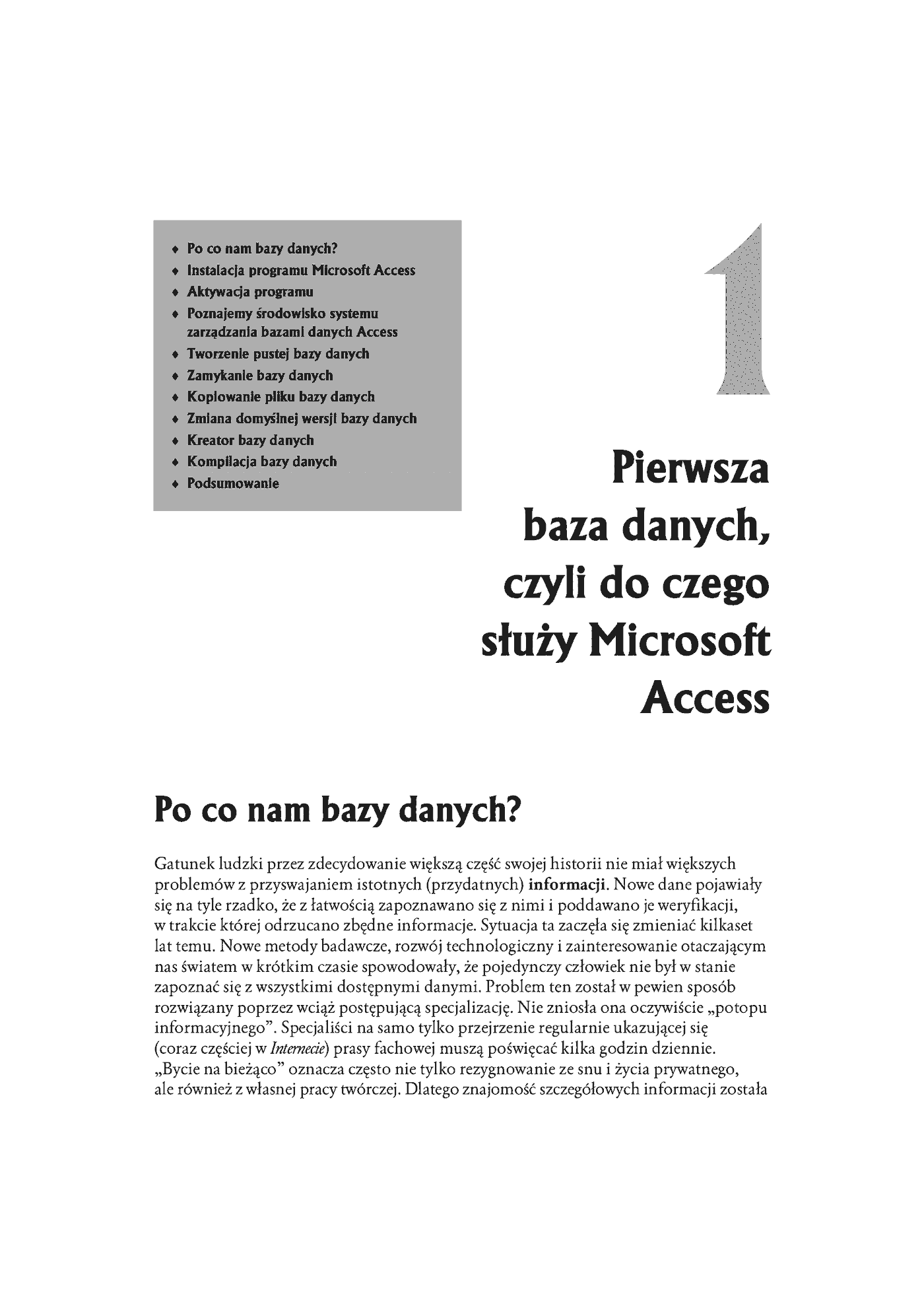 Fragment „Access 2003 PL. Kurs” — strona 6 z 24