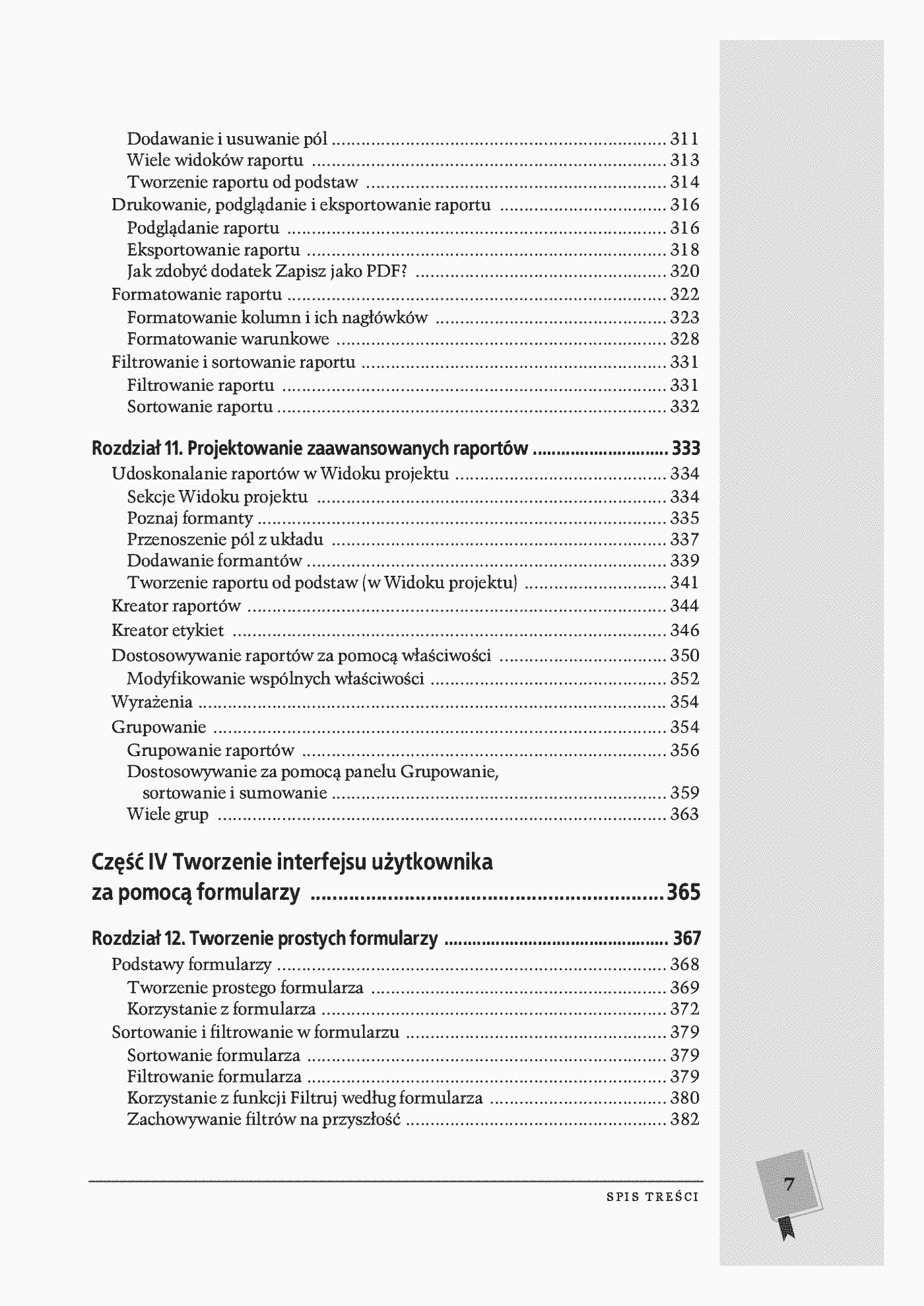Fragment „Access 2007 PL. Nieoficjalny podręcznik” — strona 6 z 30