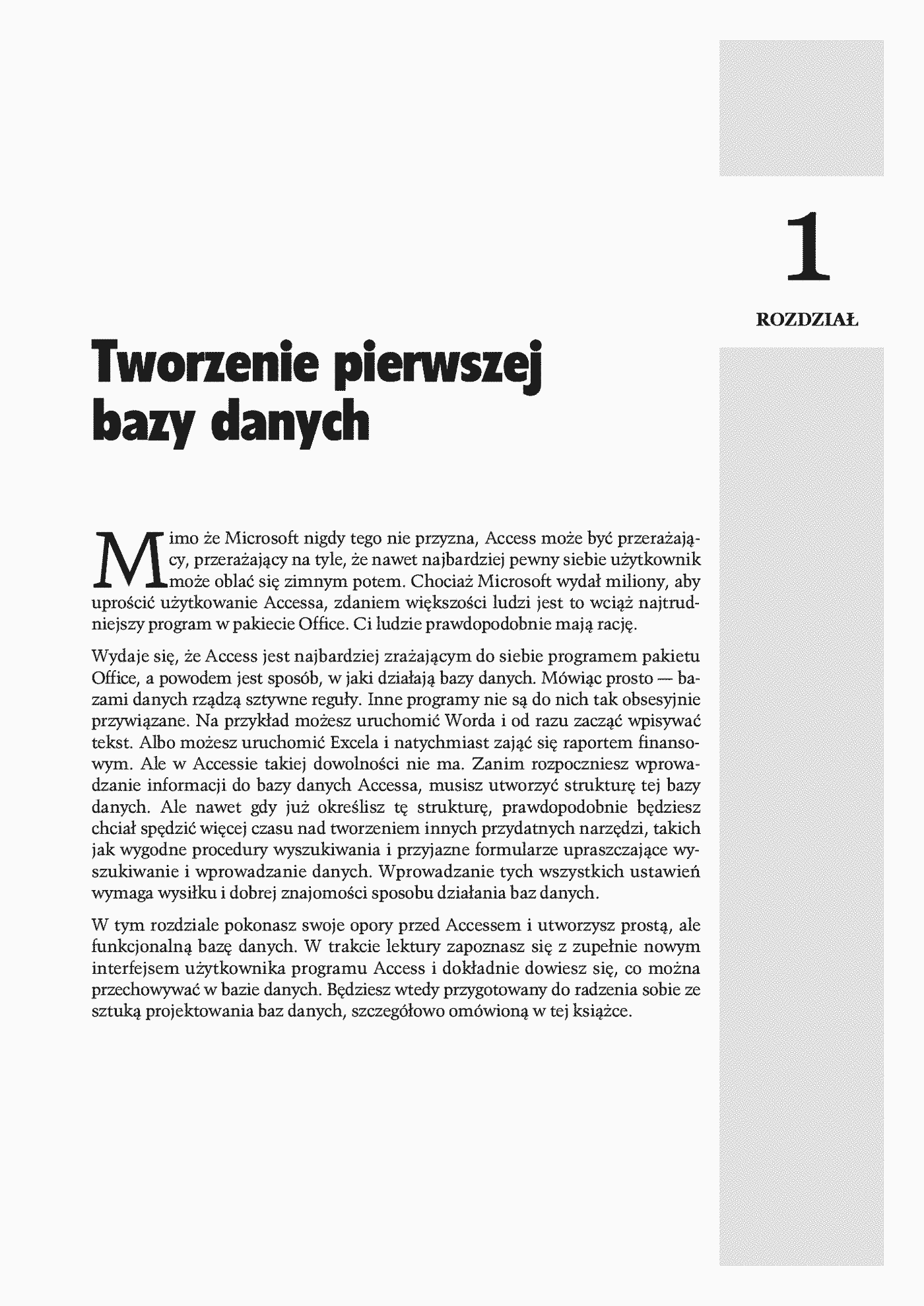 Fragment „Access 2007 PL. Nieoficjalny podręcznik” — strona 12 z 30