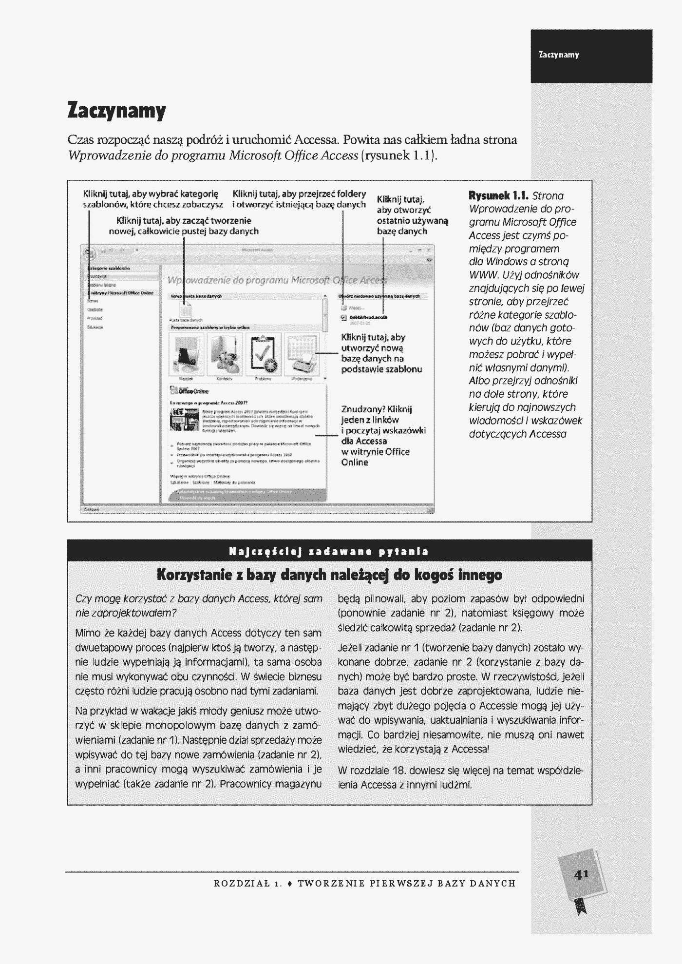 Fragment „Access 2007 PL. Nieoficjalny podręcznik” — strona 14 z 30