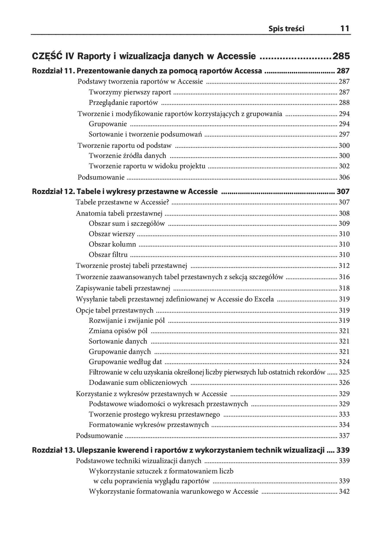 Fragment „Microsoft Access. Przewodnik dla użytkowników Excela” — strona 7 z 30