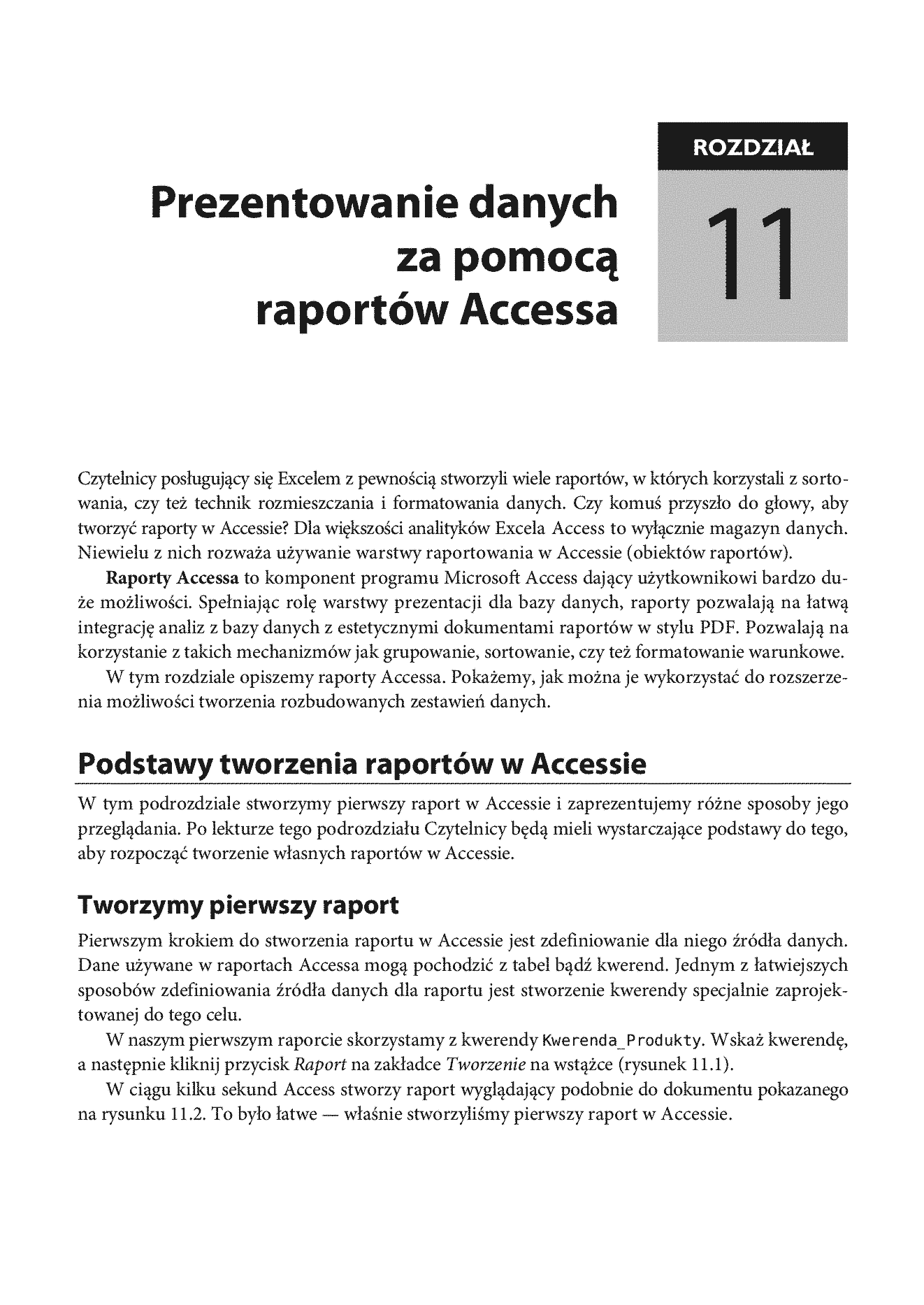 Fragment „Microsoft Access. Przewodnik dla użytkowników Excela” — strona 12 z 30