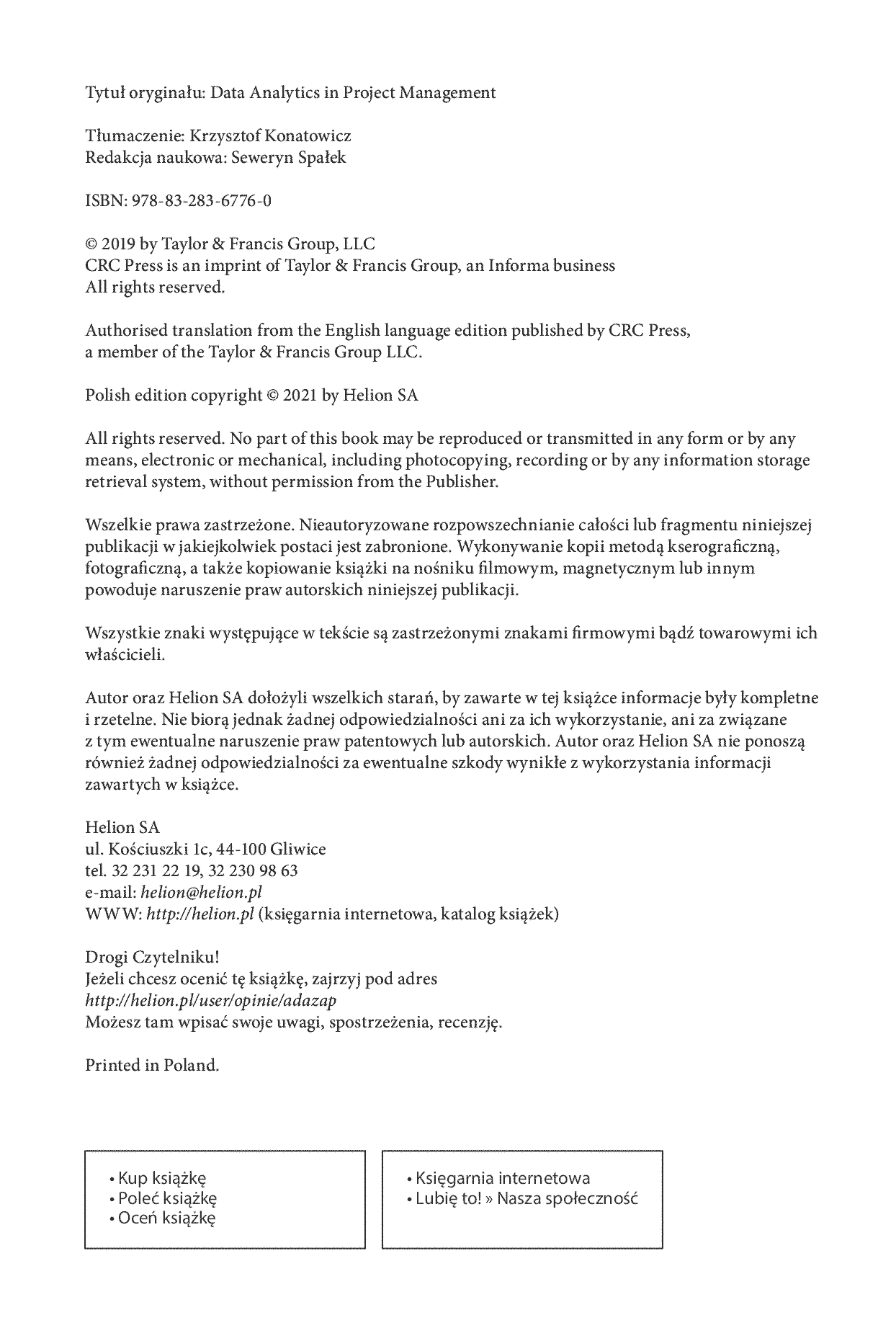 Fragment „Analiza danych w zarządzaniu projektami” — strona 2 z 30