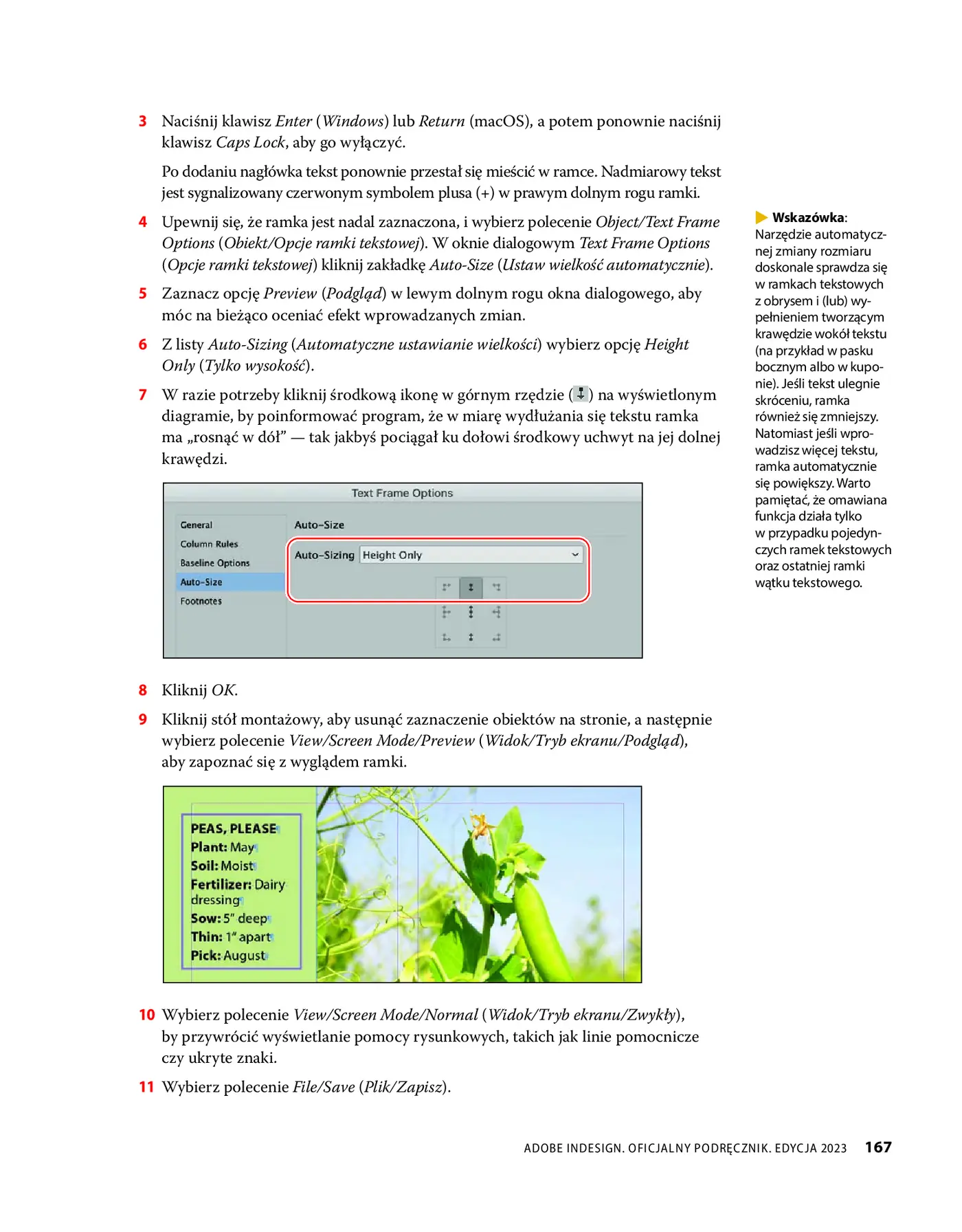 Fragment „Adobe InDesign PL. Oficjalny podręcznik. Edycja 2023” — strona 15 z 30