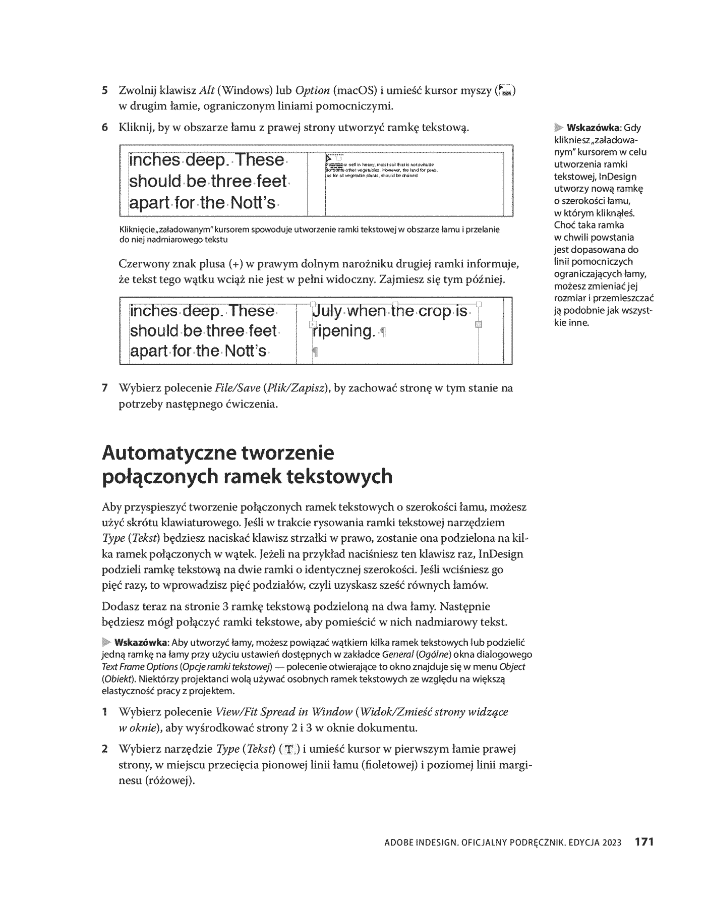 Fragment „Adobe InDesign PL. Oficjalny podręcznik. Edycja 2023” — strona 19 z 30