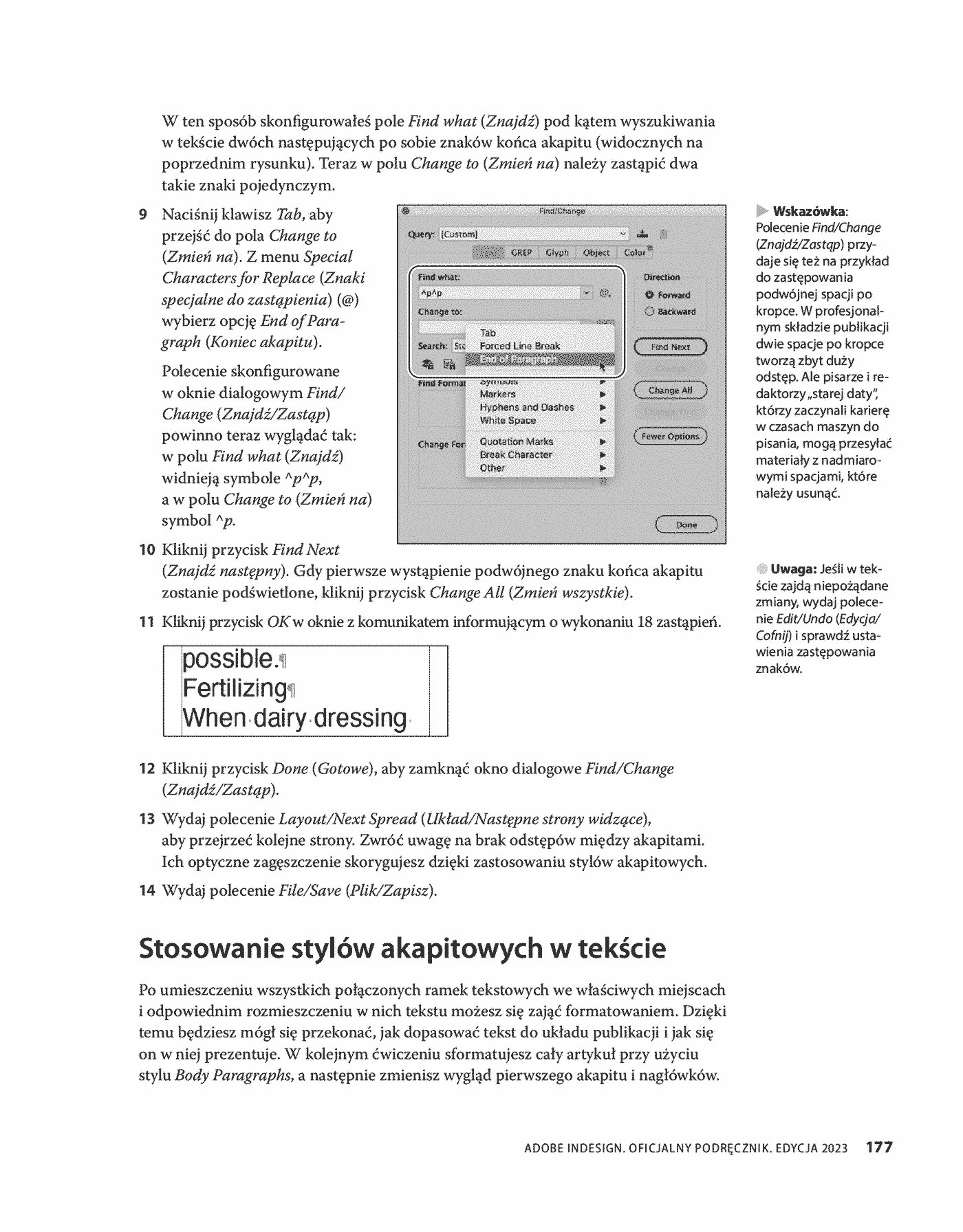 Fragment „Adobe InDesign PL. Oficjalny podręcznik. Edycja 2023” — strona 25 z 30