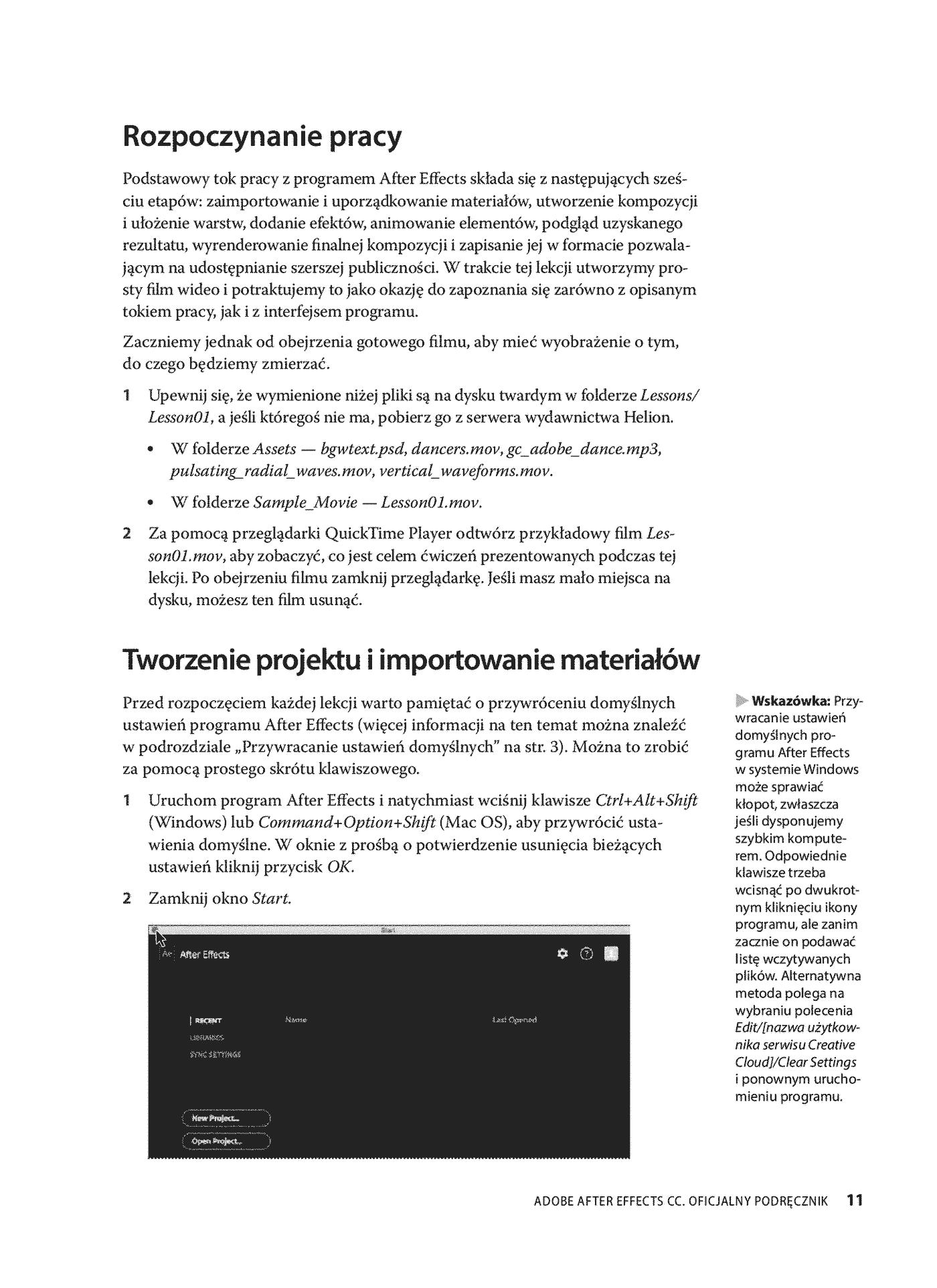 Fragment „Adobe After Effects CC. Oficjalny podręcznik” — strona 12 z 30