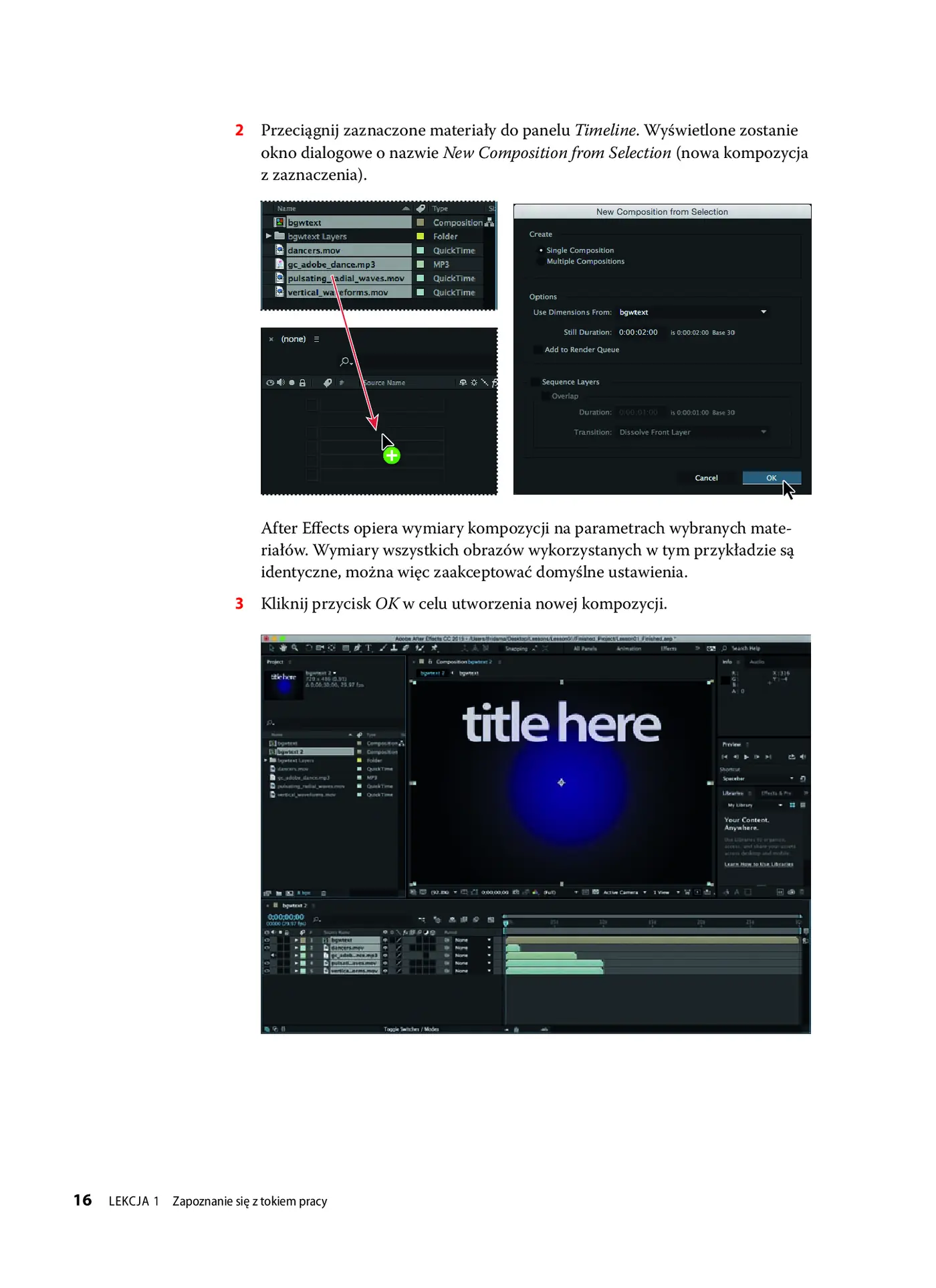 Fragment „Adobe After Effects CC. Oficjalny podręcznik” — strona 17 z 30