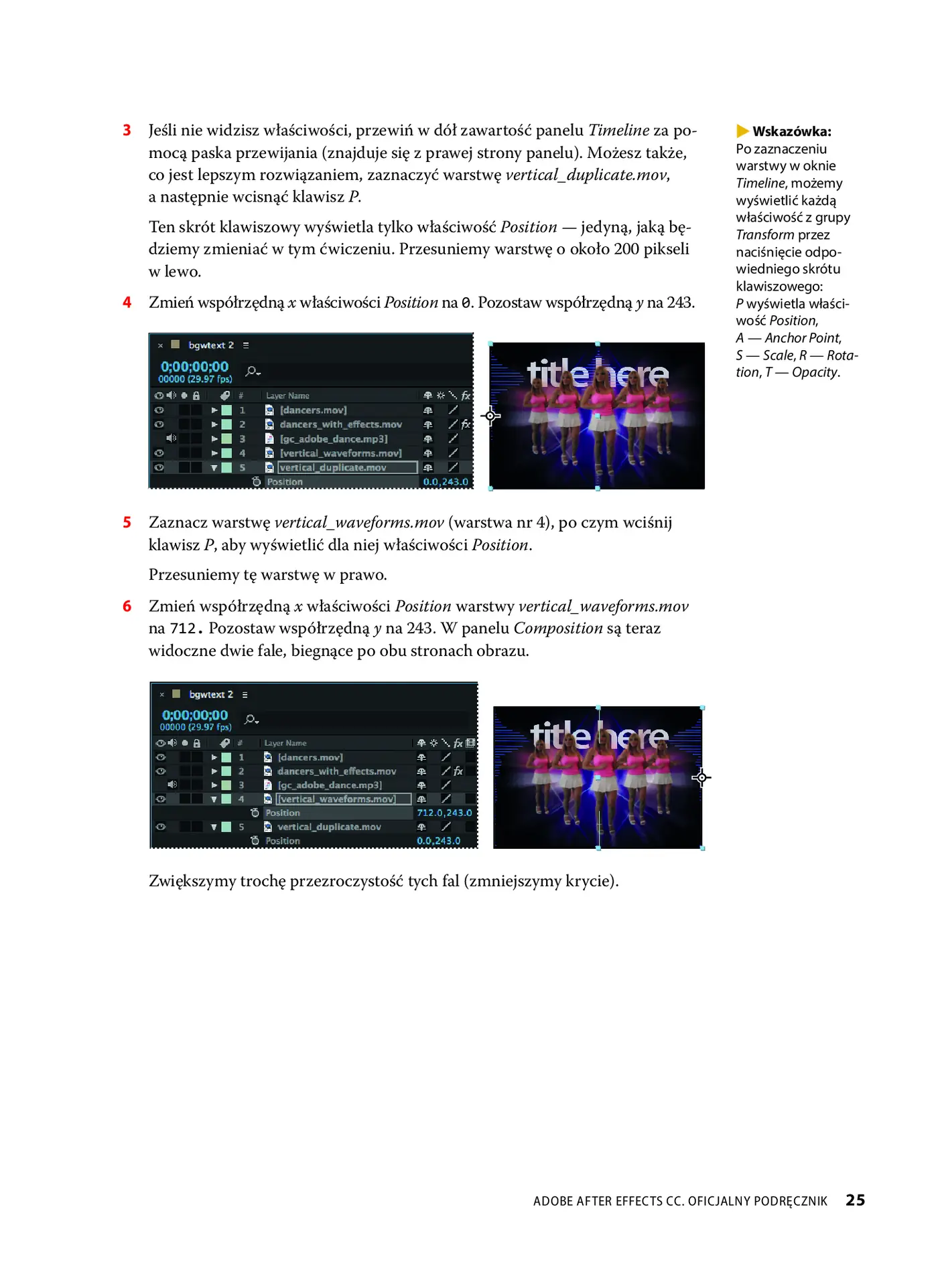 Fragment „Adobe After Effects CC. Oficjalny podręcznik” — strona 26 z 30