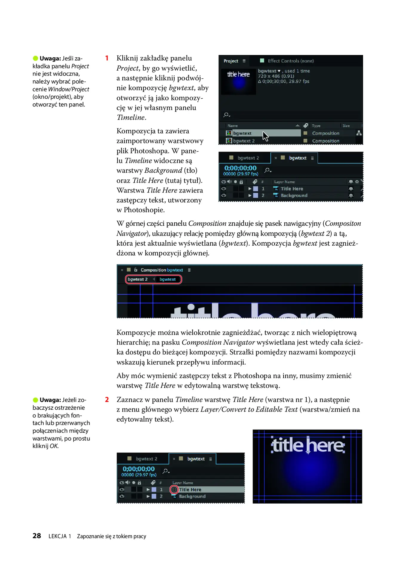 Fragment „Adobe After Effects CC. Oficjalny podręcznik” — strona 29 z 30