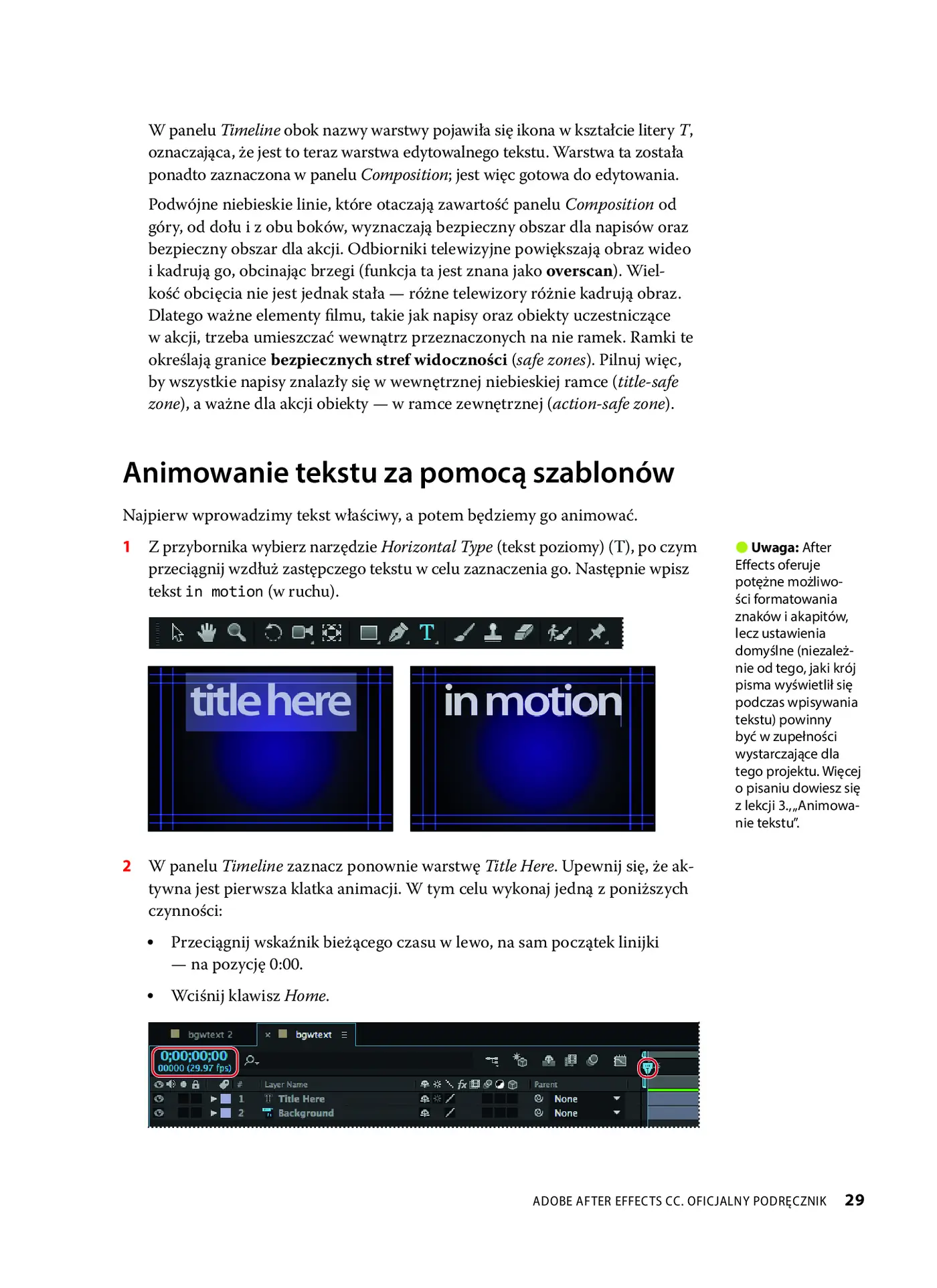 Fragment „Adobe After Effects CC. Oficjalny podręcznik” — strona 30 z 30