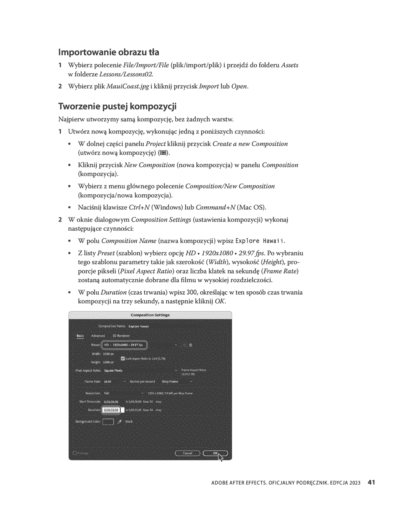 Fragment „Adobe After Effects. Oficjalny podręcznik. Edycja 2023” — strona 13 z 30