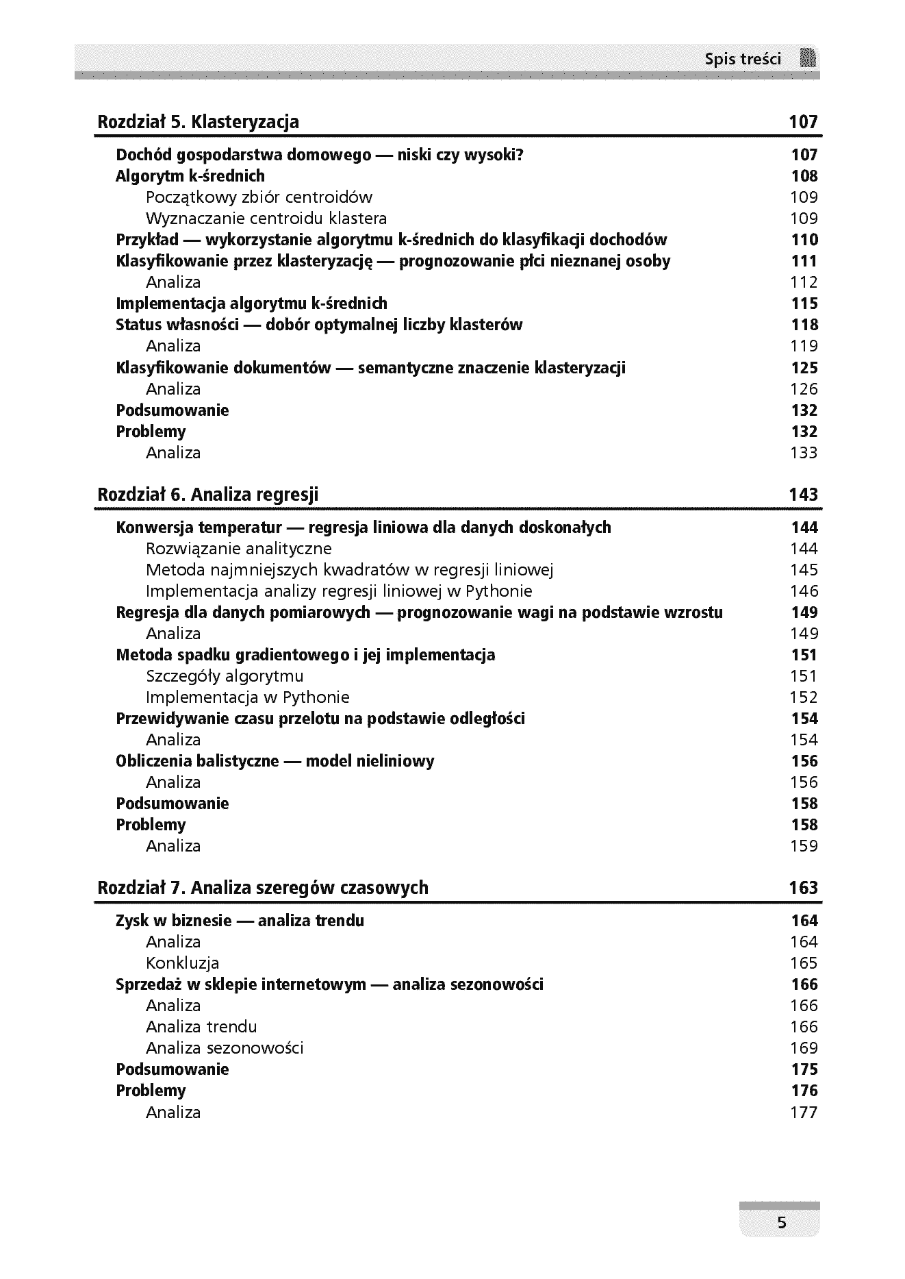 Fragment „Algorytmy Data Science. Siedmiodniowy przewodnik. Wydanie II” — strona 5 z 30
