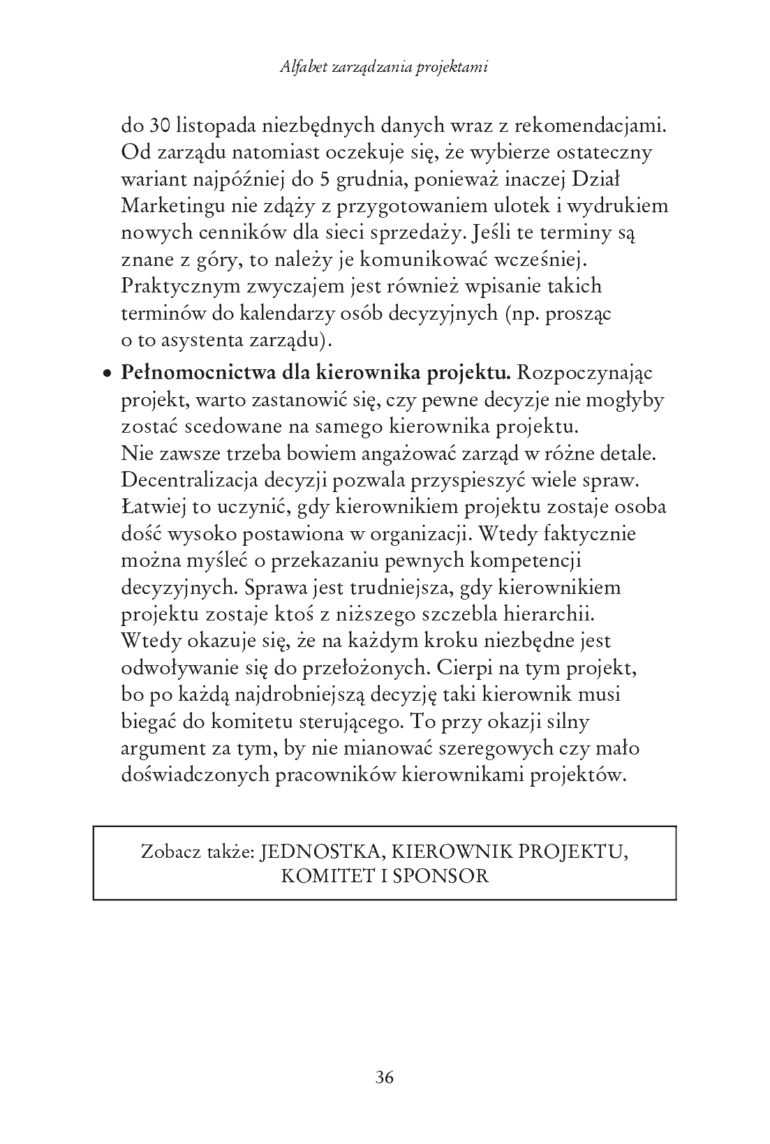 Fragment „Alfabet zarządzania projektami” — strona 21 z 24