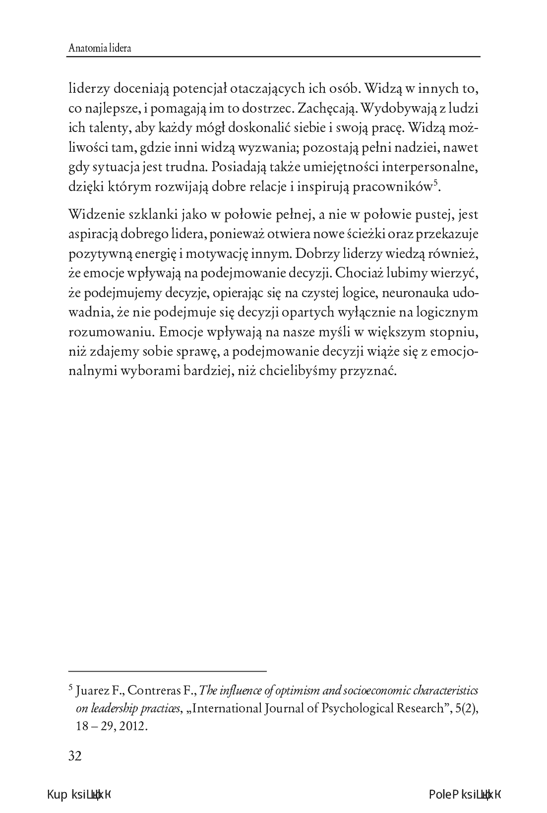 Fragment „Anatomia lidera. Jak zostać świetnym szefem i doskonalić się w sztuce przywództwa” — strona 24 z 26