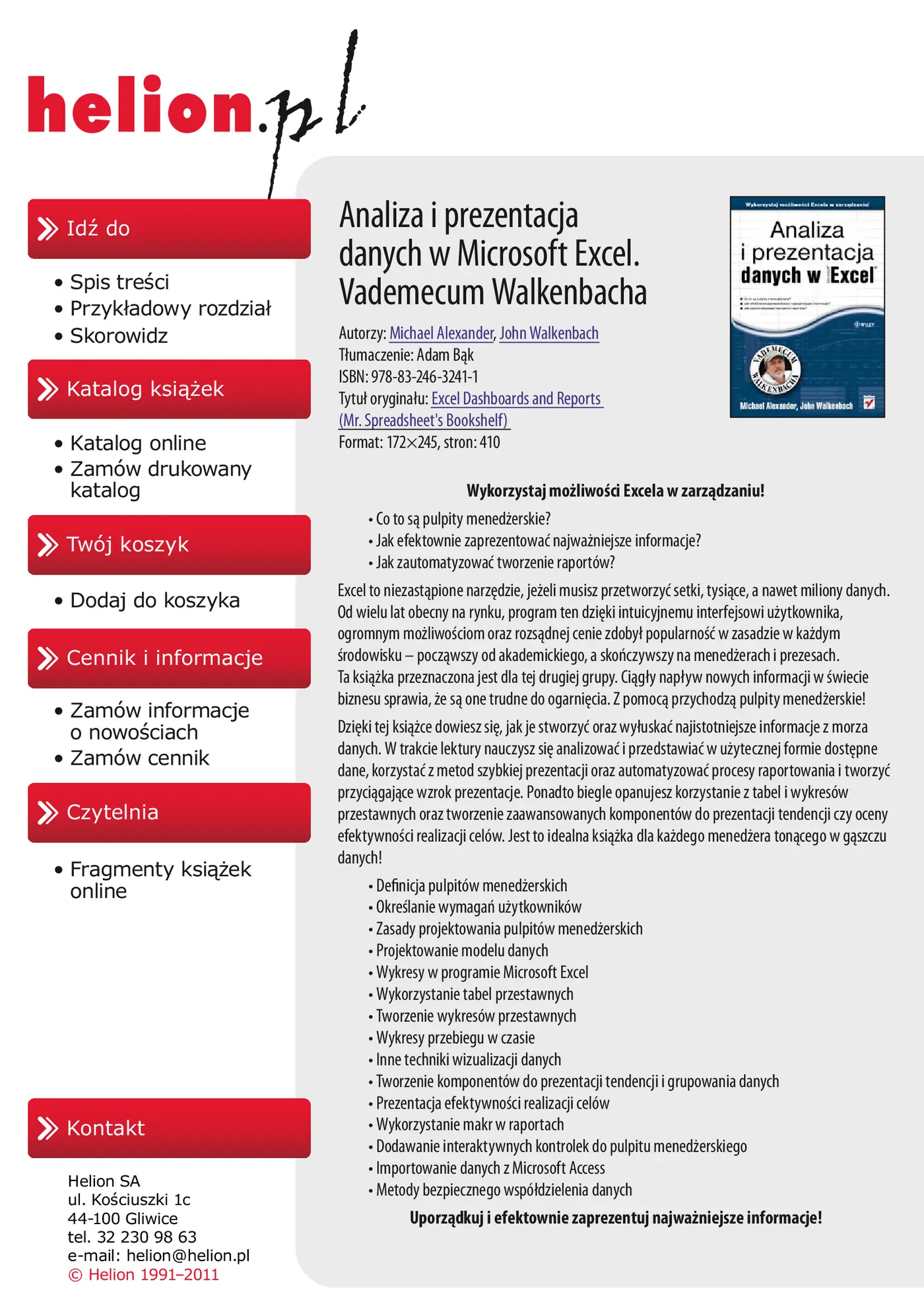 Fragment „Analiza i prezentacja danych w Microsoft Excel. Vademecum Walkenbacha” — strona 2 z 30