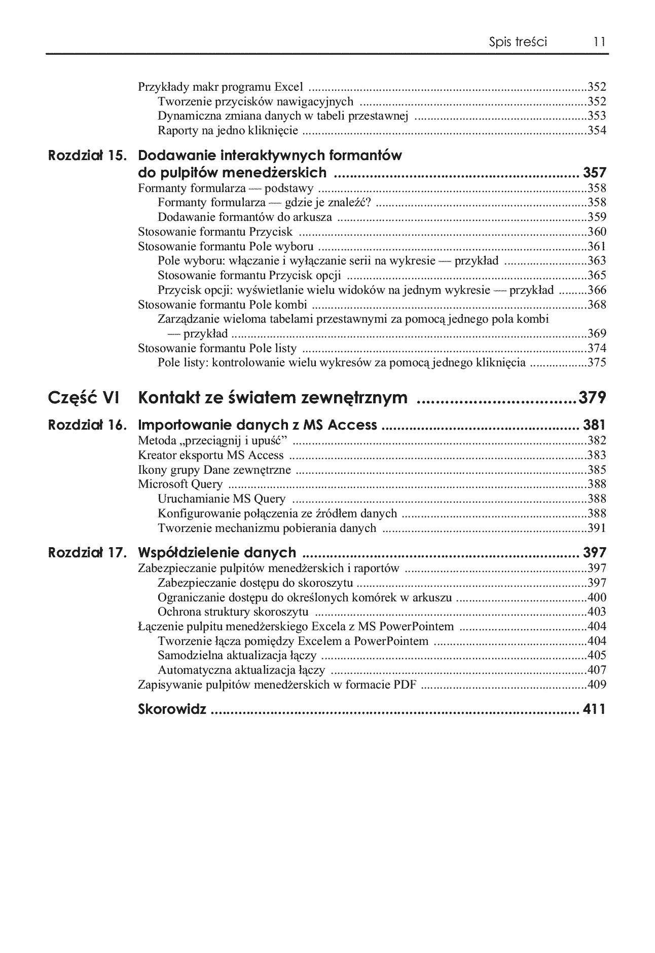 Fragment „Analiza i prezentacja danych w Microsoft Excel. Vademecum Walkenbacha” — strona 9 z 30