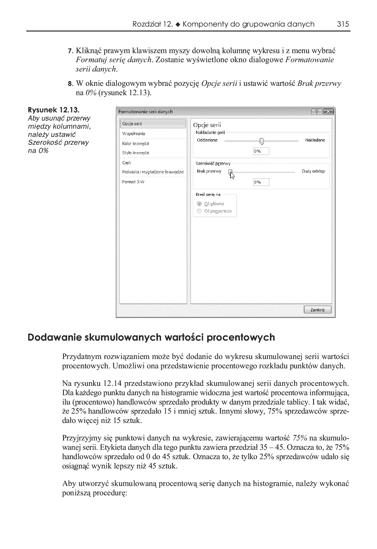 Fragment „Analiza i prezentacja danych w Microsoft Excel. Vademecum Walkenbacha” — strona 18 z 30