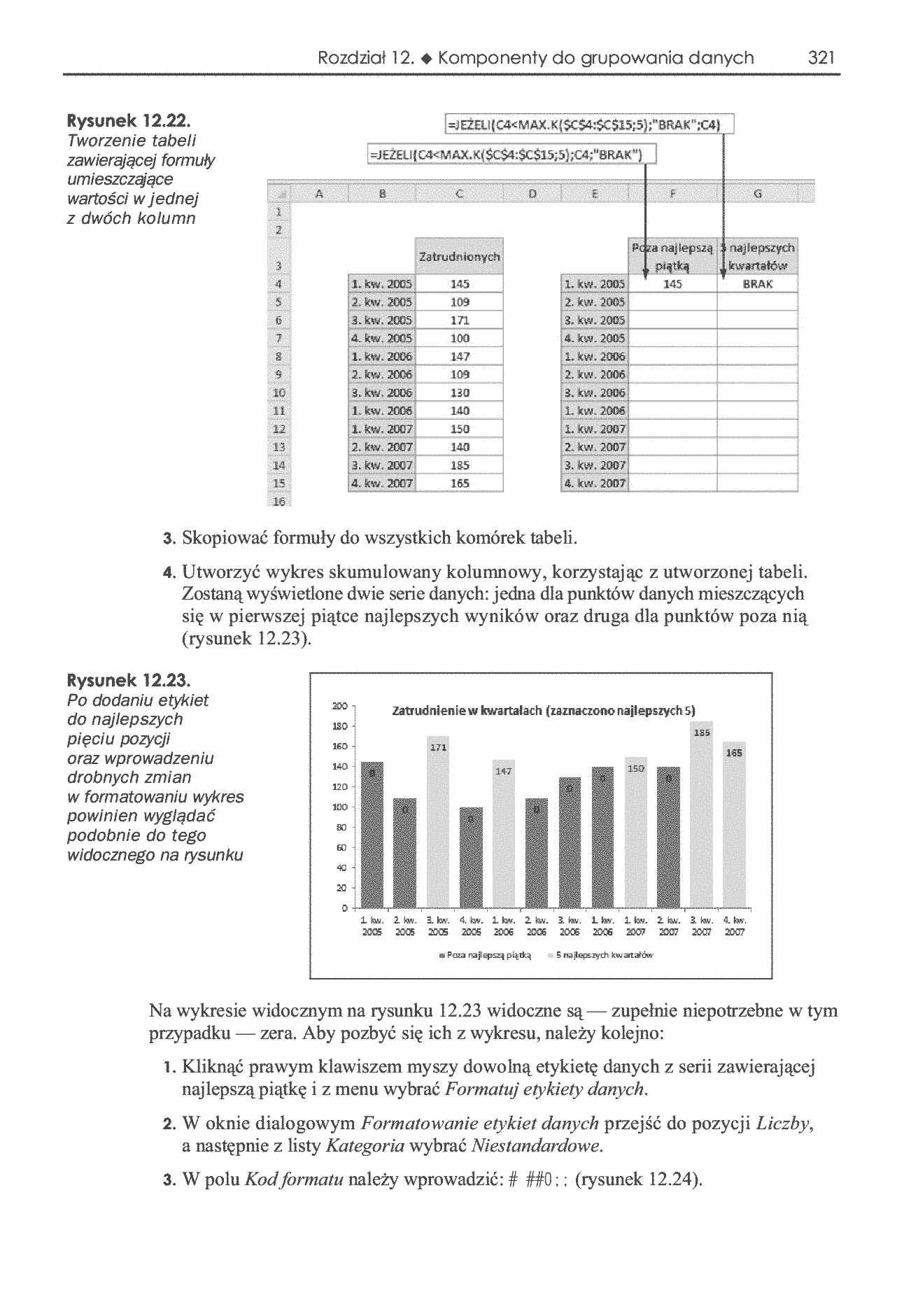 Fragment „Analiza i prezentacja danych w Microsoft Excel. Vademecum Walkenbacha” — strona 24 z 30