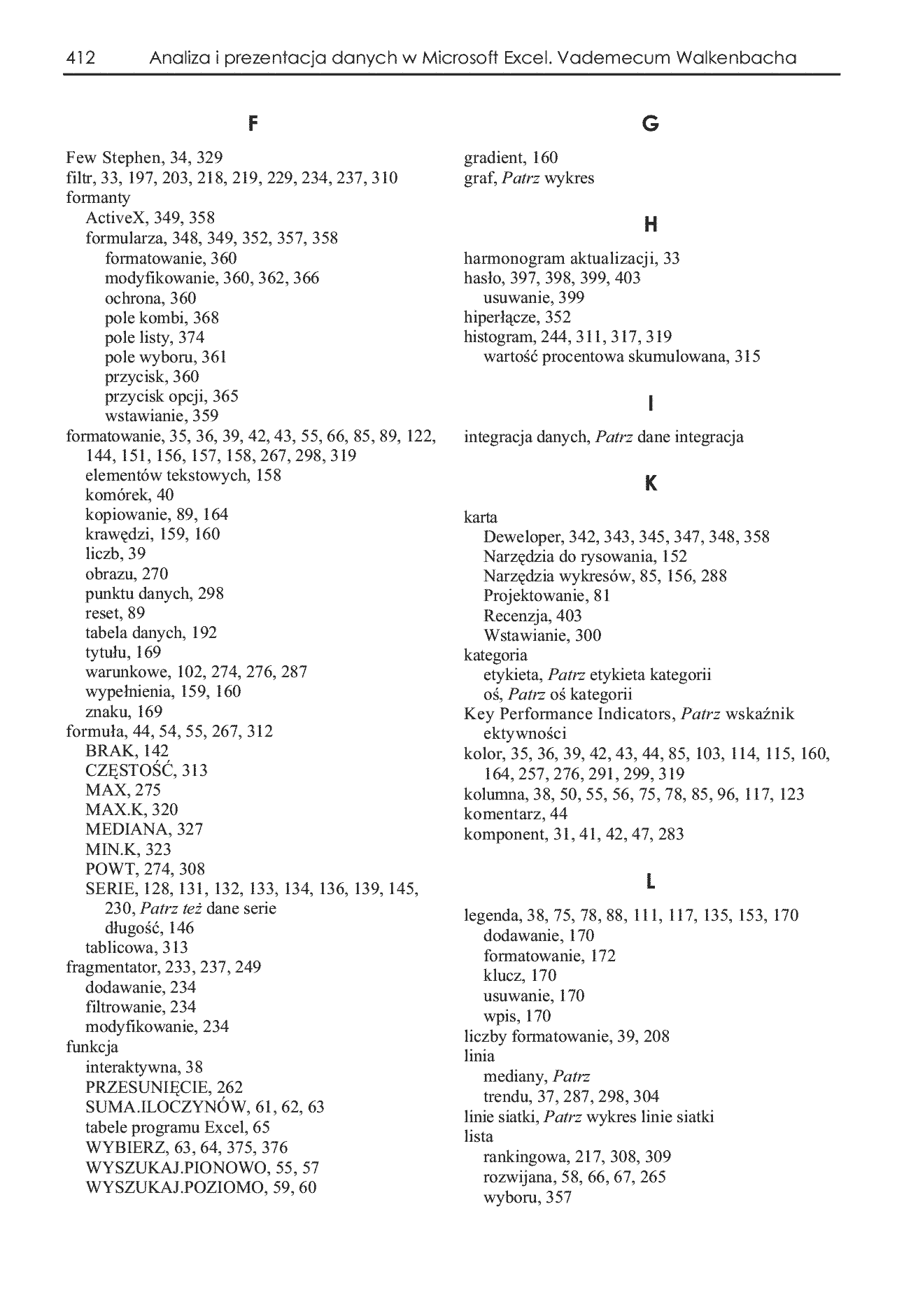 Fragment „Analiza i prezentacja danych w Microsoft Excel. Vademecum Walkenbacha” — strona 28 z 30