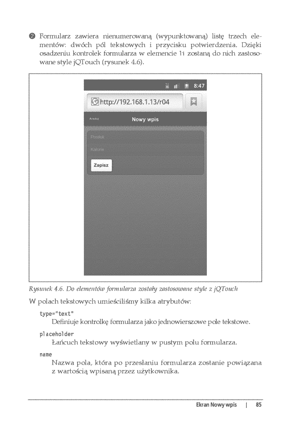 Fragment „Android. Tworzenie aplikacji w oparciu o HTML, CSS i JavaScript” — strona 17 z 30