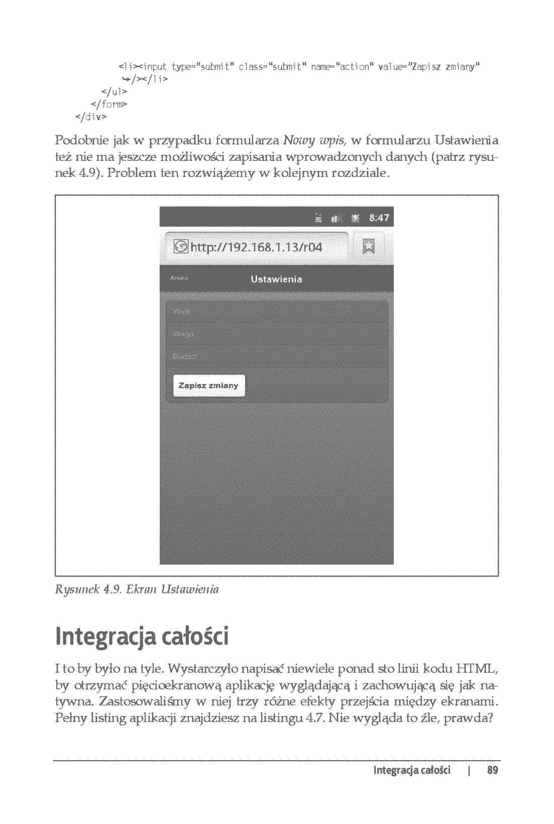 Fragment „Android. Tworzenie aplikacji w oparciu o HTML, CSS i JavaScript” — strona 21 z 30