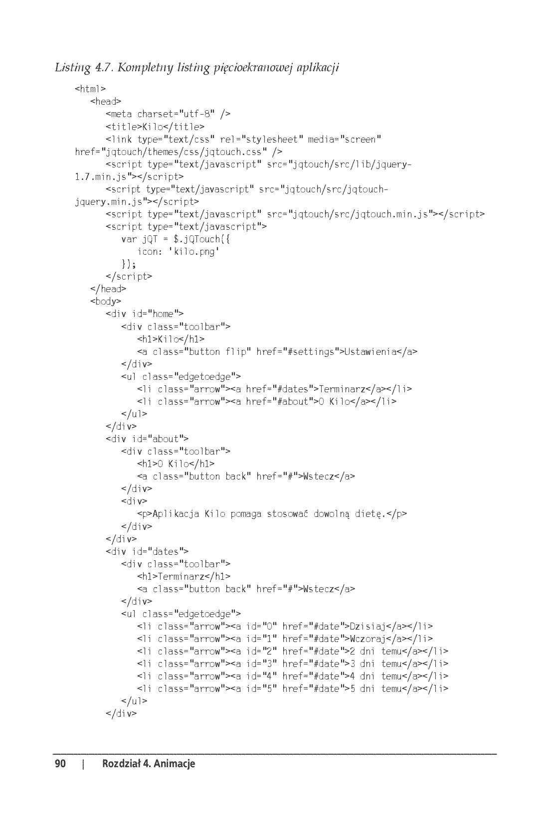 Fragment „Android. Tworzenie aplikacji w oparciu o HTML, CSS i JavaScript” — strona 22 z 30