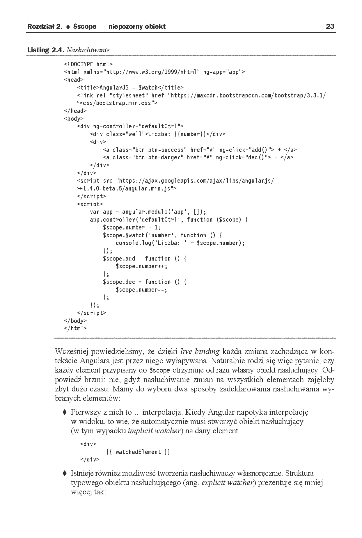 Fragment „AngularJS. Pierwsze kroki” — strona 13 z 22