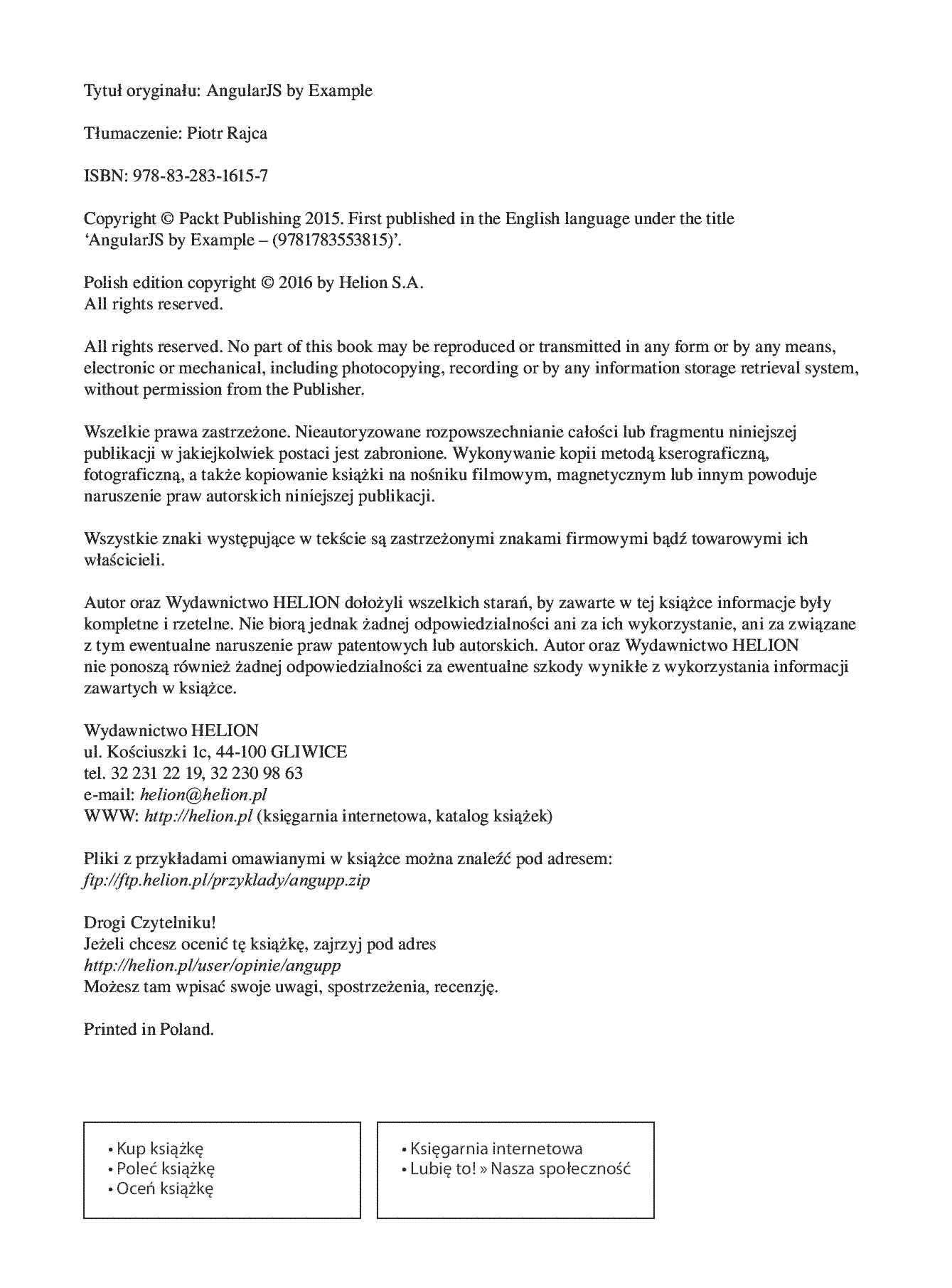 Fragment „AngularJS. Praktyczne przykłady” — strona 2 z 30