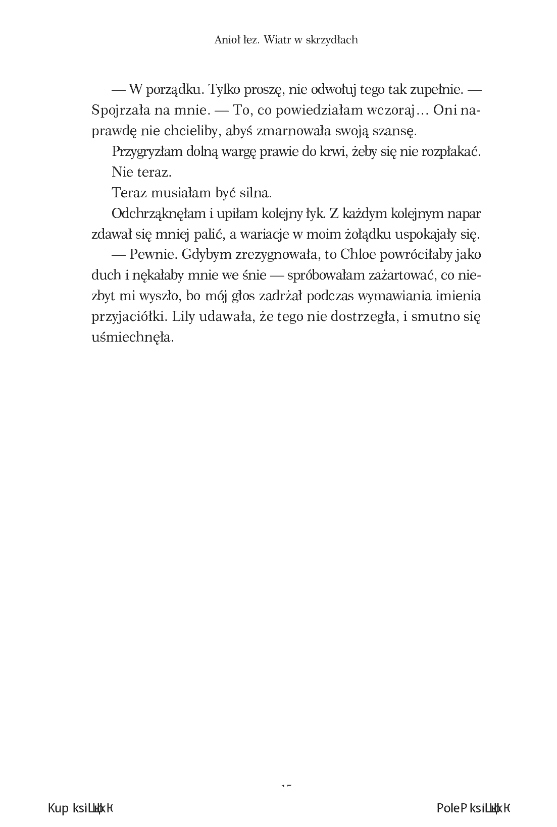 Fragment „Anioł łez. Wiatr w skrzydłach” — strona 13 z 28