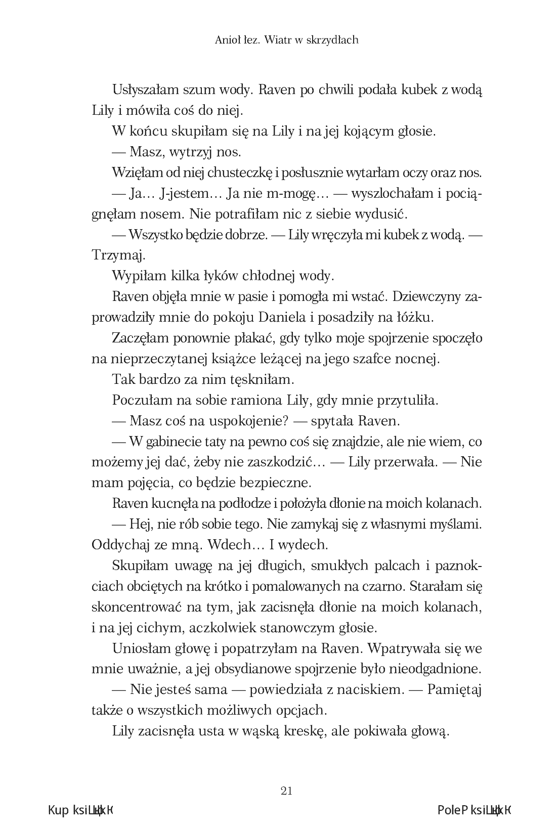 Fragment „Anioł łez. Wiatr w skrzydłach” — strona 19 z 28