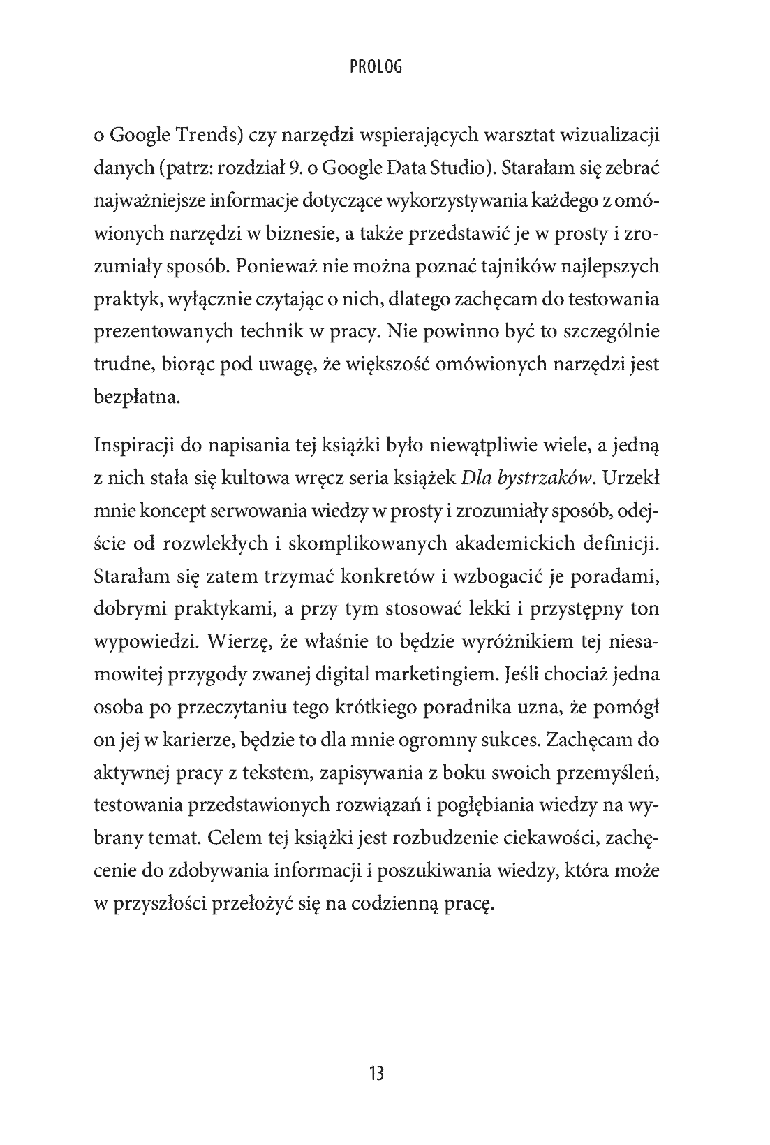 Fragment „Marketing i analityka biznesowa dla początkujących. Poznaj najważniejsze narzędzia i wykorzystaj ich możliwości” — strona 11 z 16