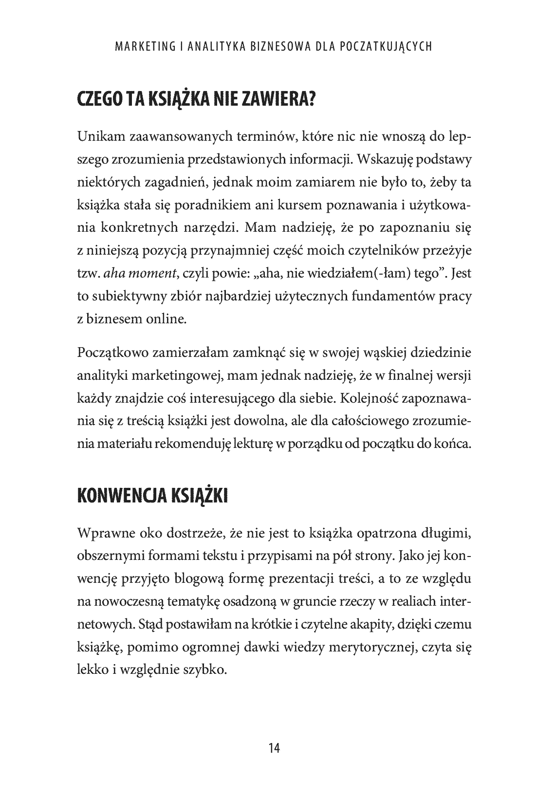 Fragment „Marketing i analityka biznesowa dla początkujących. Poznaj najważniejsze narzędzia i wykorzystaj ich możliwości” — strona 12 z 16