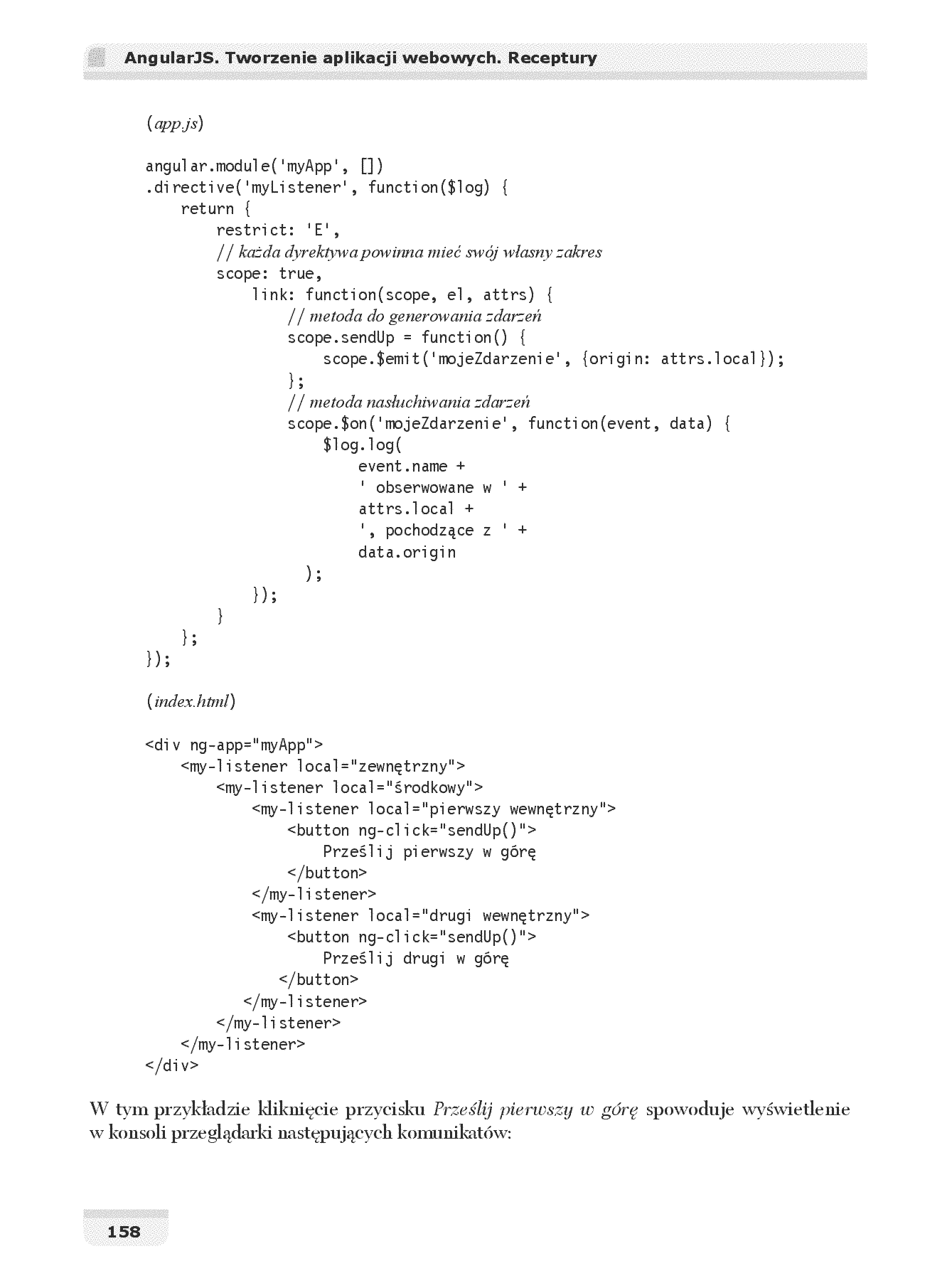 Fragment „AngularJS. Tworzenie aplikacji webowych. Receptury” — strona 10 z 30