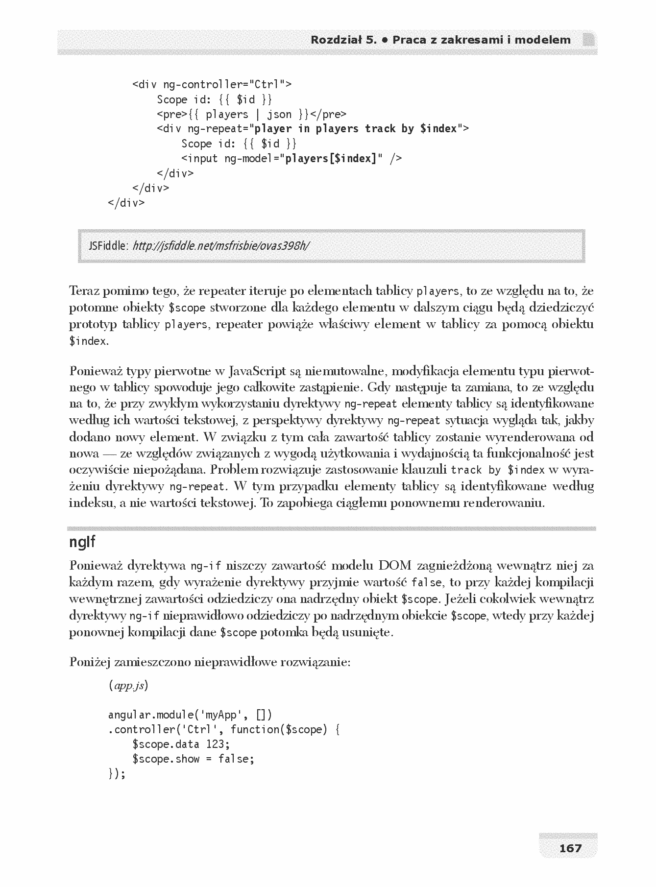 Fragment „AngularJS. Tworzenie aplikacji webowych. Receptury” — strona 19 z 30