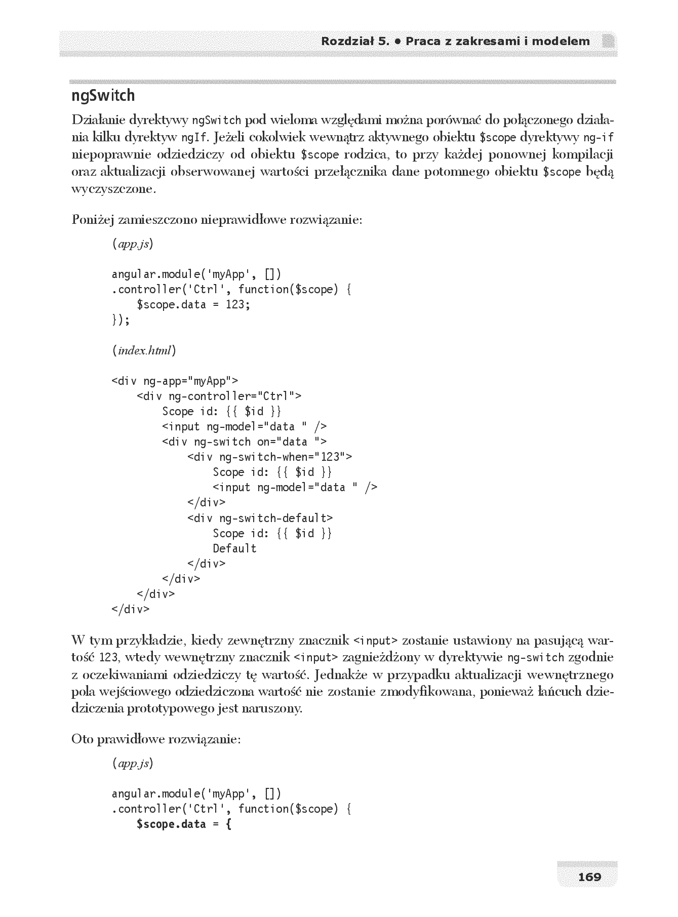 Fragment „AngularJS. Tworzenie aplikacji webowych. Receptury” — strona 21 z 30