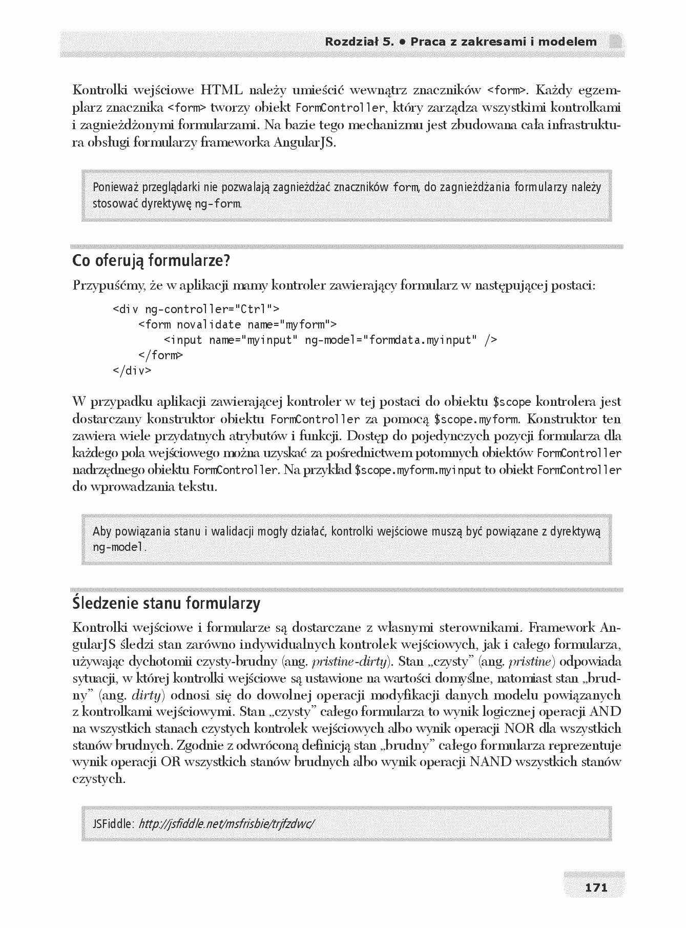 Fragment „AngularJS. Tworzenie aplikacji webowych. Receptury” — strona 23 z 30