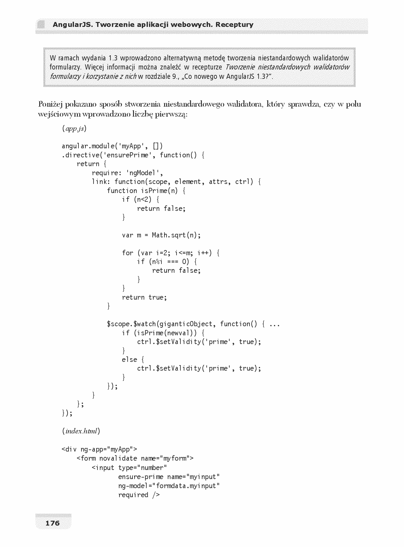 Fragment „AngularJS. Tworzenie aplikacji webowych. Receptury” — strona 28 z 30