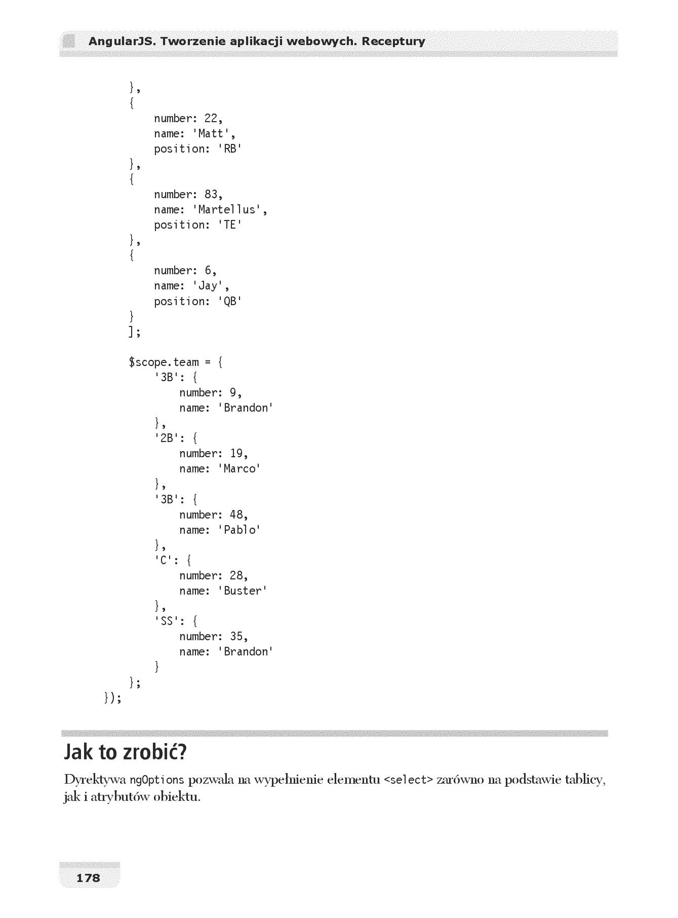 Fragment „AngularJS. Tworzenie aplikacji webowych. Receptury” — strona 30 z 30