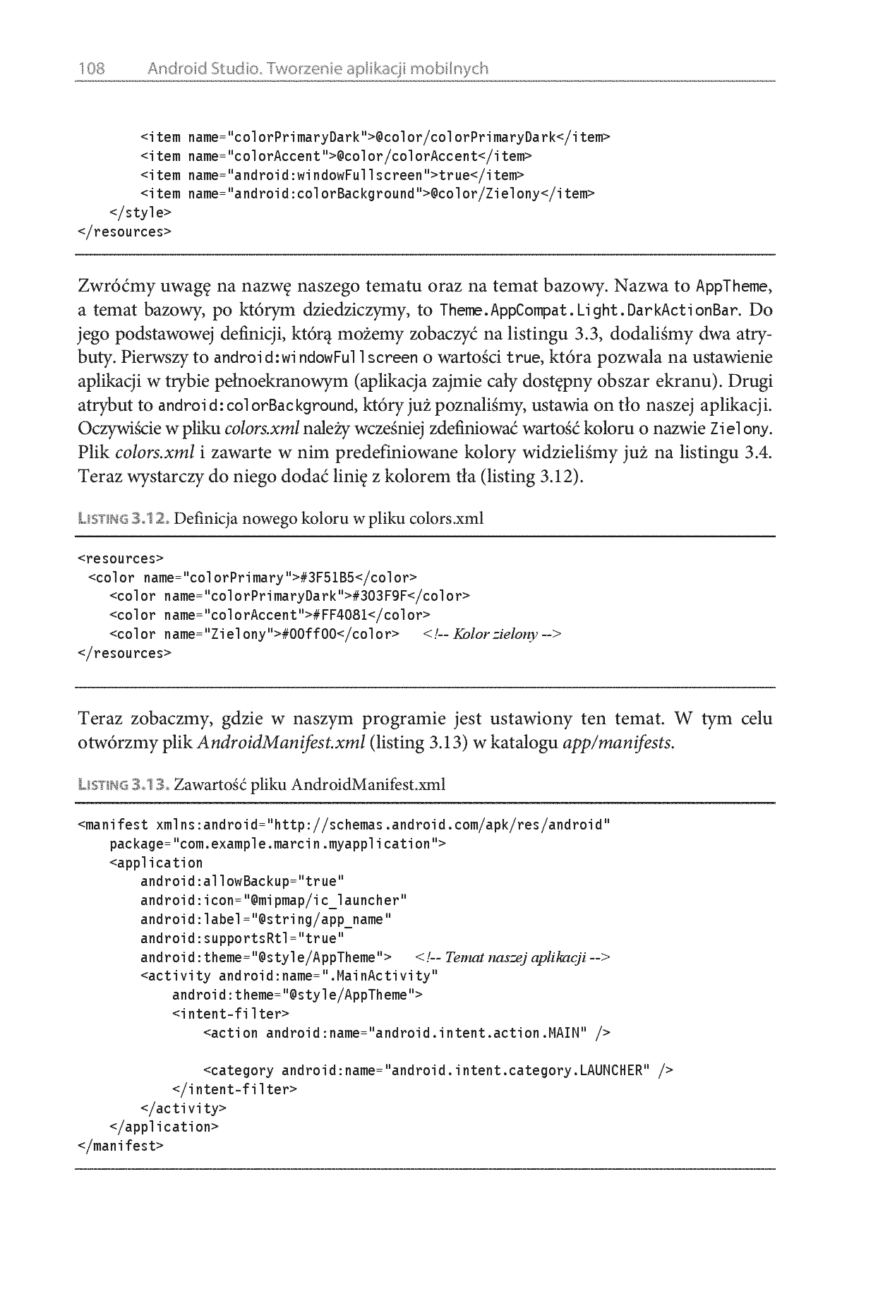 Fragment „Android Studio. Tworzenie aplikacji mobilnych” — strona 14 z 30