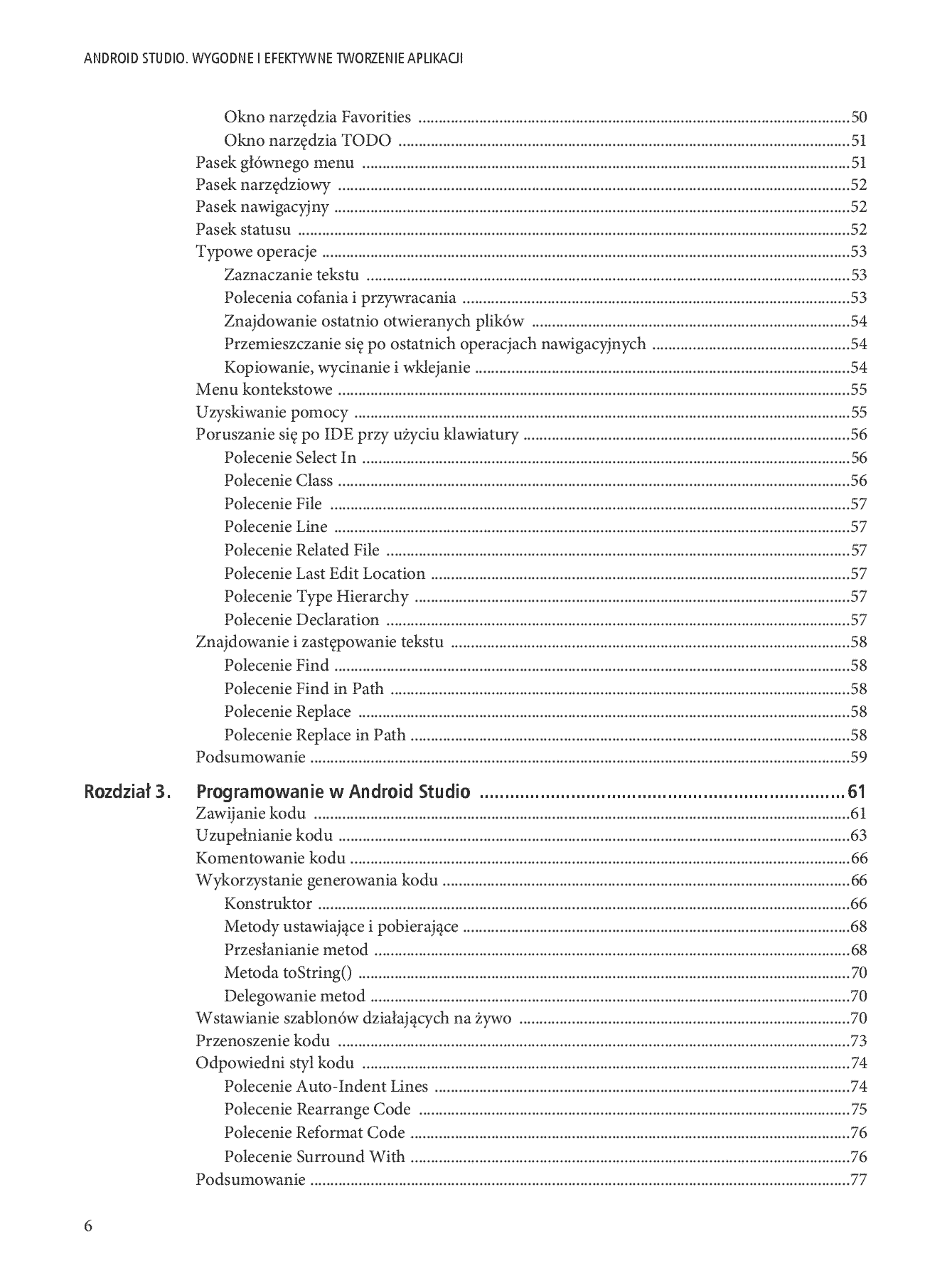 Fragment „Android Studio. Wygodne i efektywne tworzenie aplikacji” — strona 4 z 30