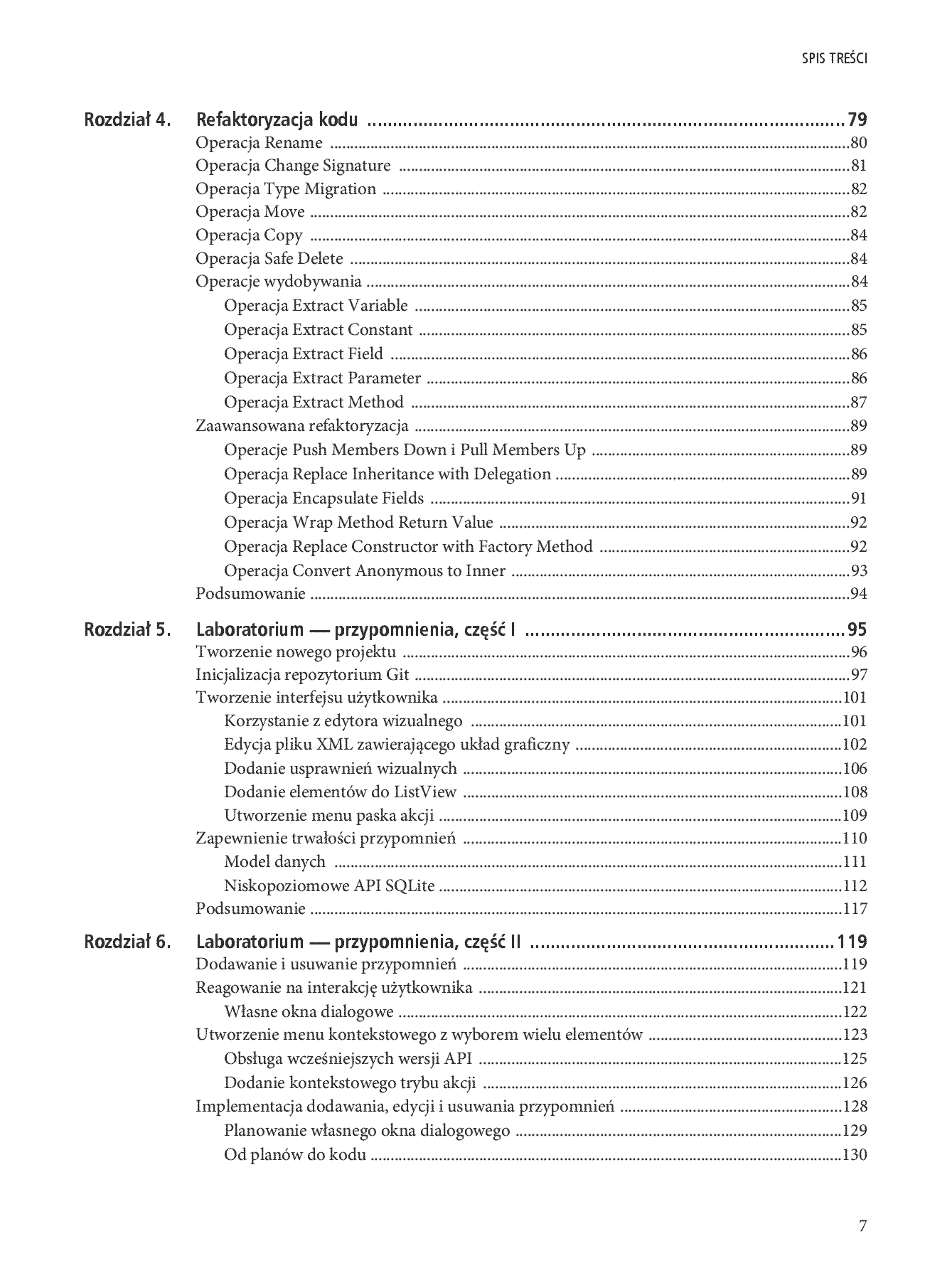 Fragment „Android Studio. Wygodne i efektywne tworzenie aplikacji” — strona 5 z 30