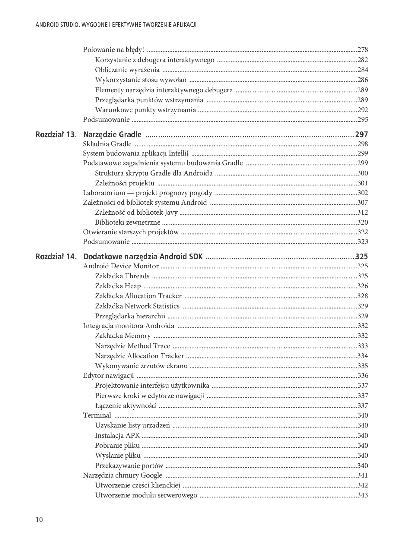 Fragment „Android Studio. Wygodne i efektywne tworzenie aplikacji” — strona 8 z 30