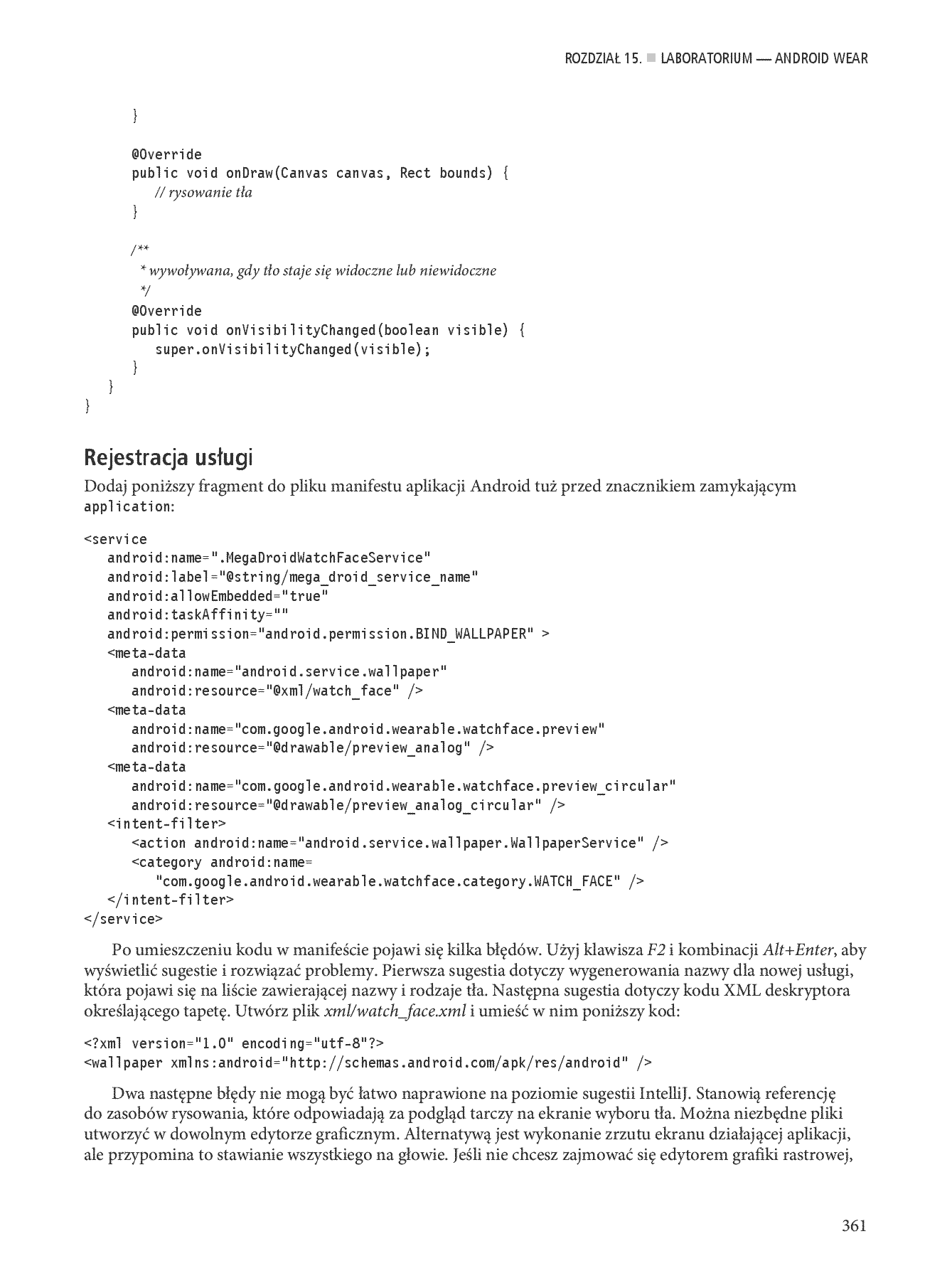 Fragment „Android Studio. Wygodne i efektywne tworzenie aplikacji” — strona 19 z 30