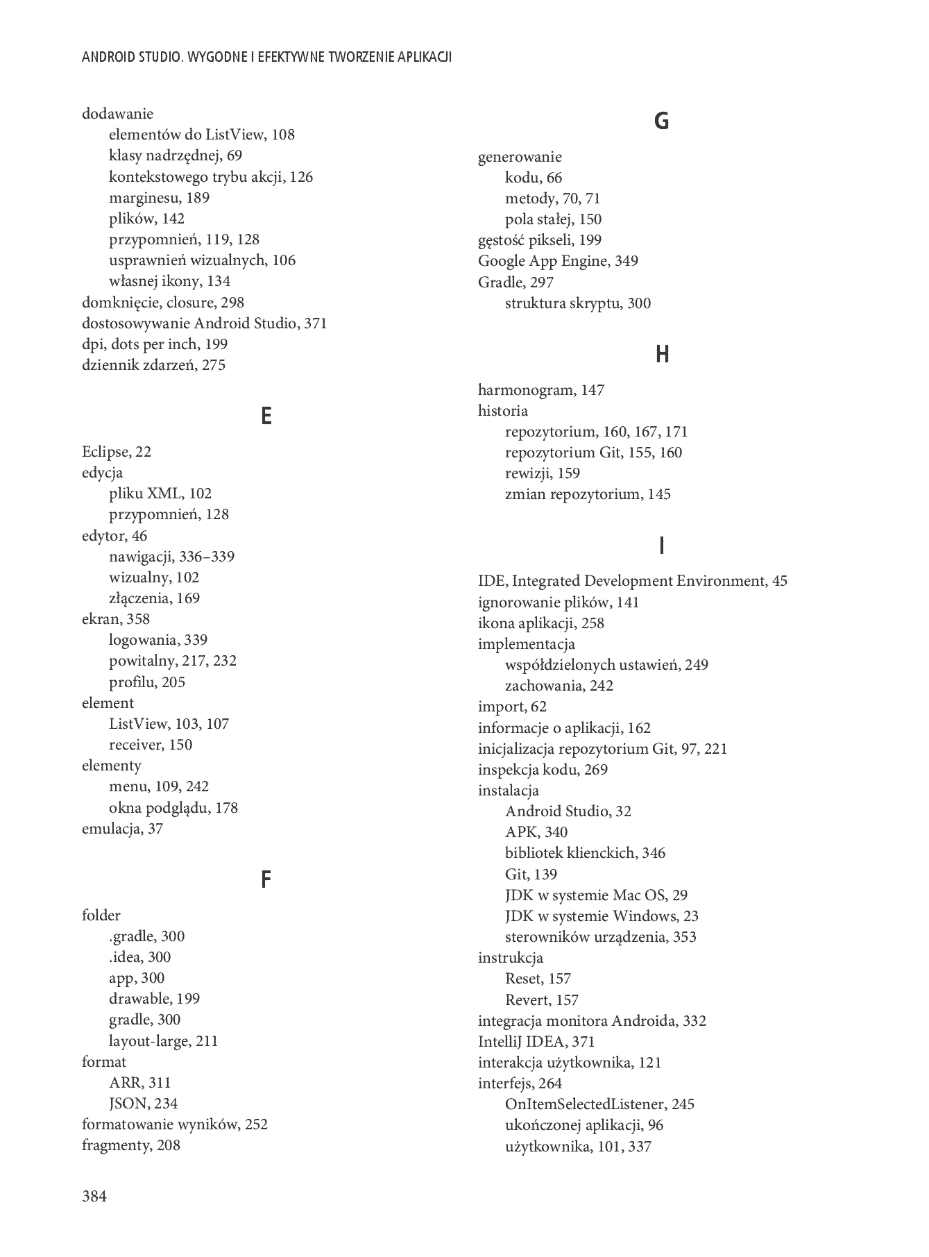 Fragment „Android Studio. Wygodne i efektywne tworzenie aplikacji” — strona 30 z 30