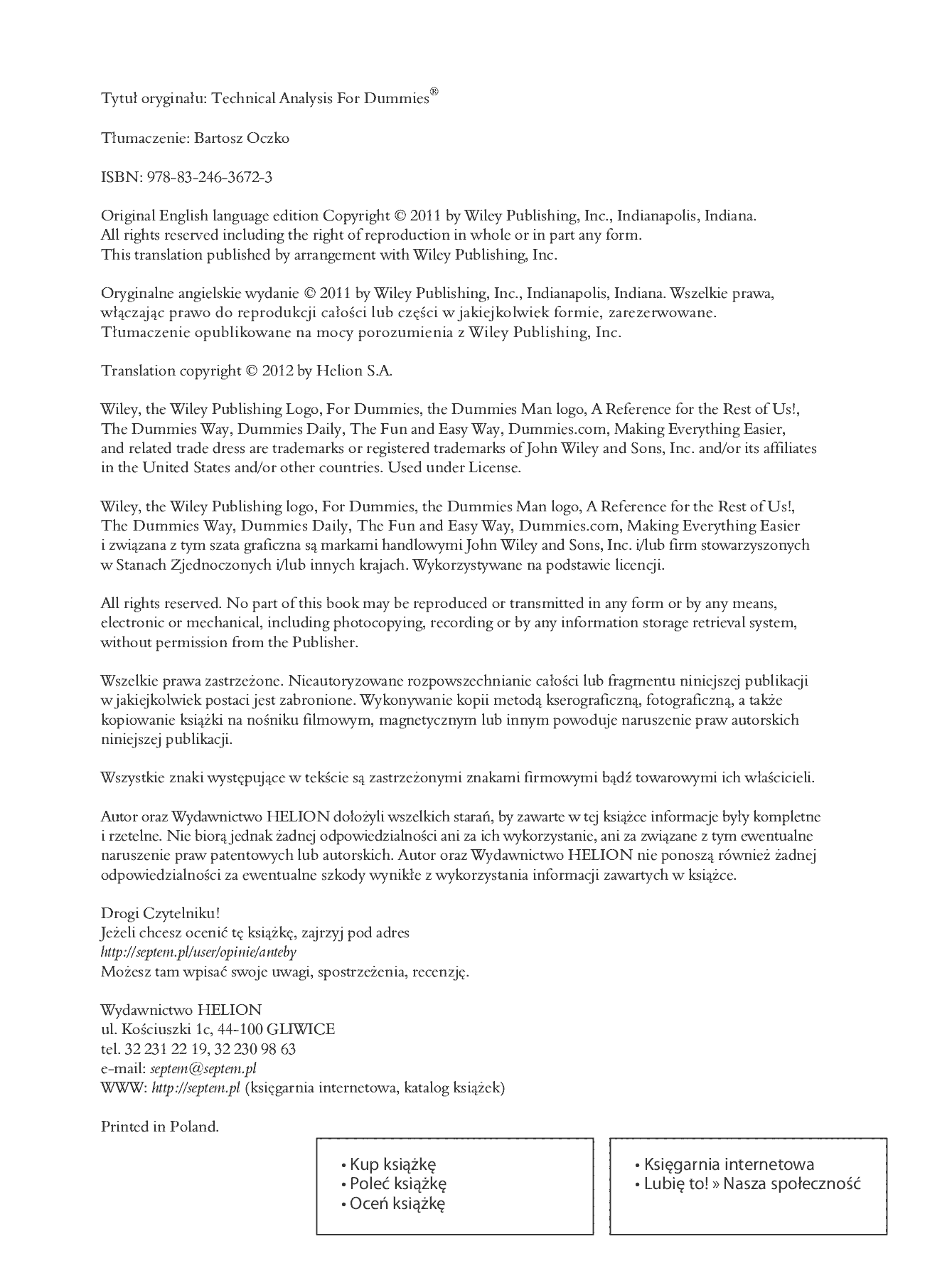Fragment „Analiza techniczna dla bystrzaków” — strona 2 z 29