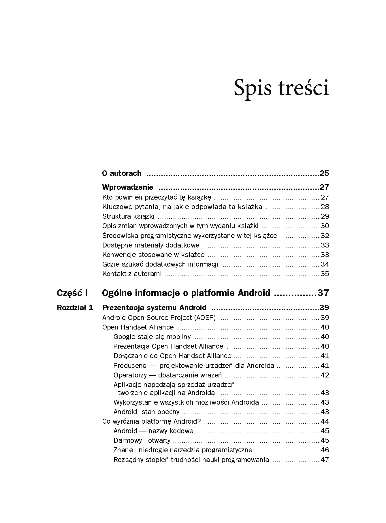Fragment „Android. Wprowadzenie do programowania aplikacji. Wydanie V” — strona 3 z 30